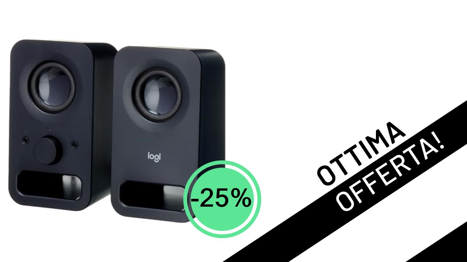 Offerta Imperdibile: Le Casse PC Logitech Z150 a soli 35,99€ con il 25% di Sconto!