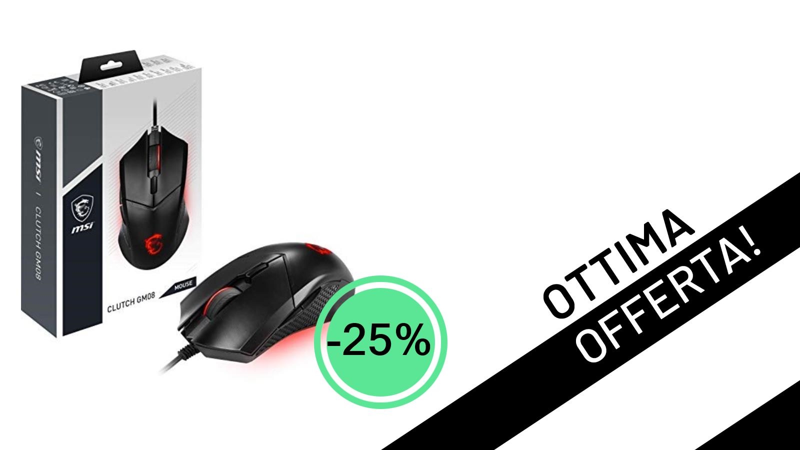 Affare imperdibile: MSI Clutch GM08 a soli 20,40€!