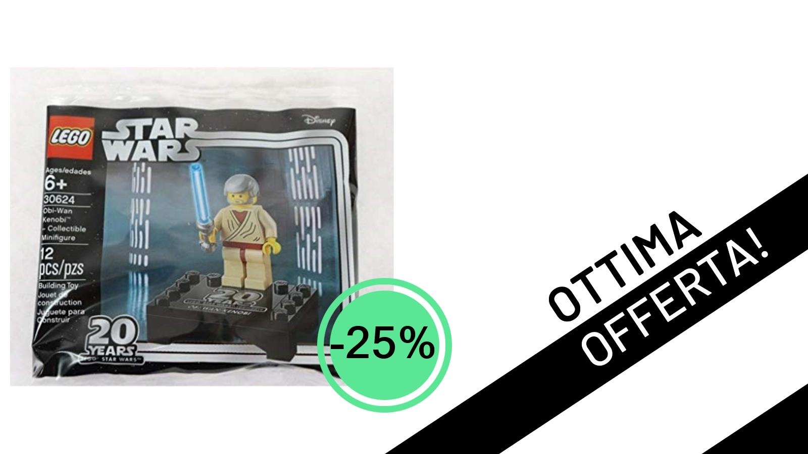 Imperdibile Offerta LEGO Star Wars: La Minifigure di Obi-Wan Kenobi (30624) a soli 19,00€!