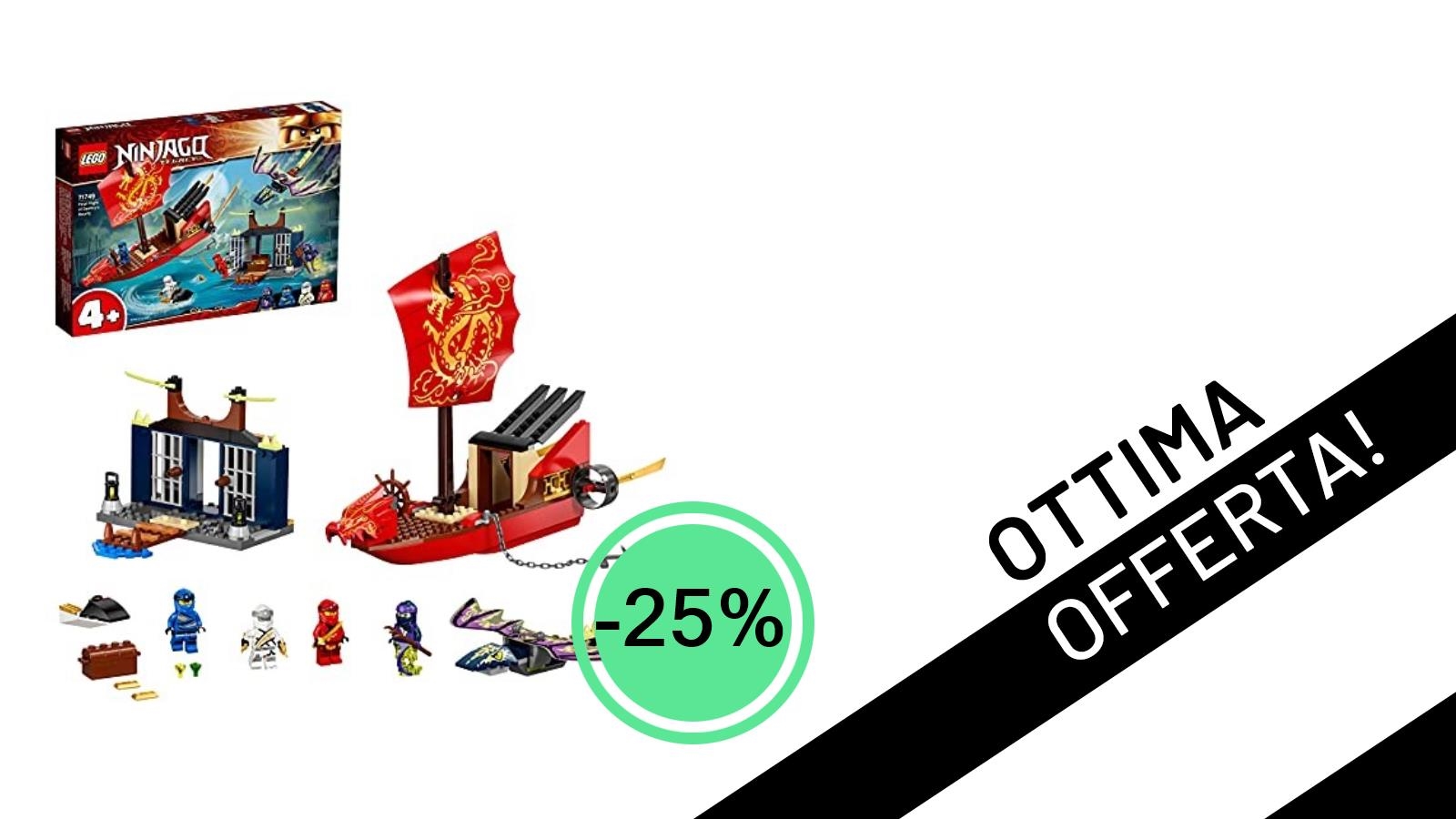 LEGO 71749 Ninjago: Il Vascello del Destino in offerta imperdibile al -25%!