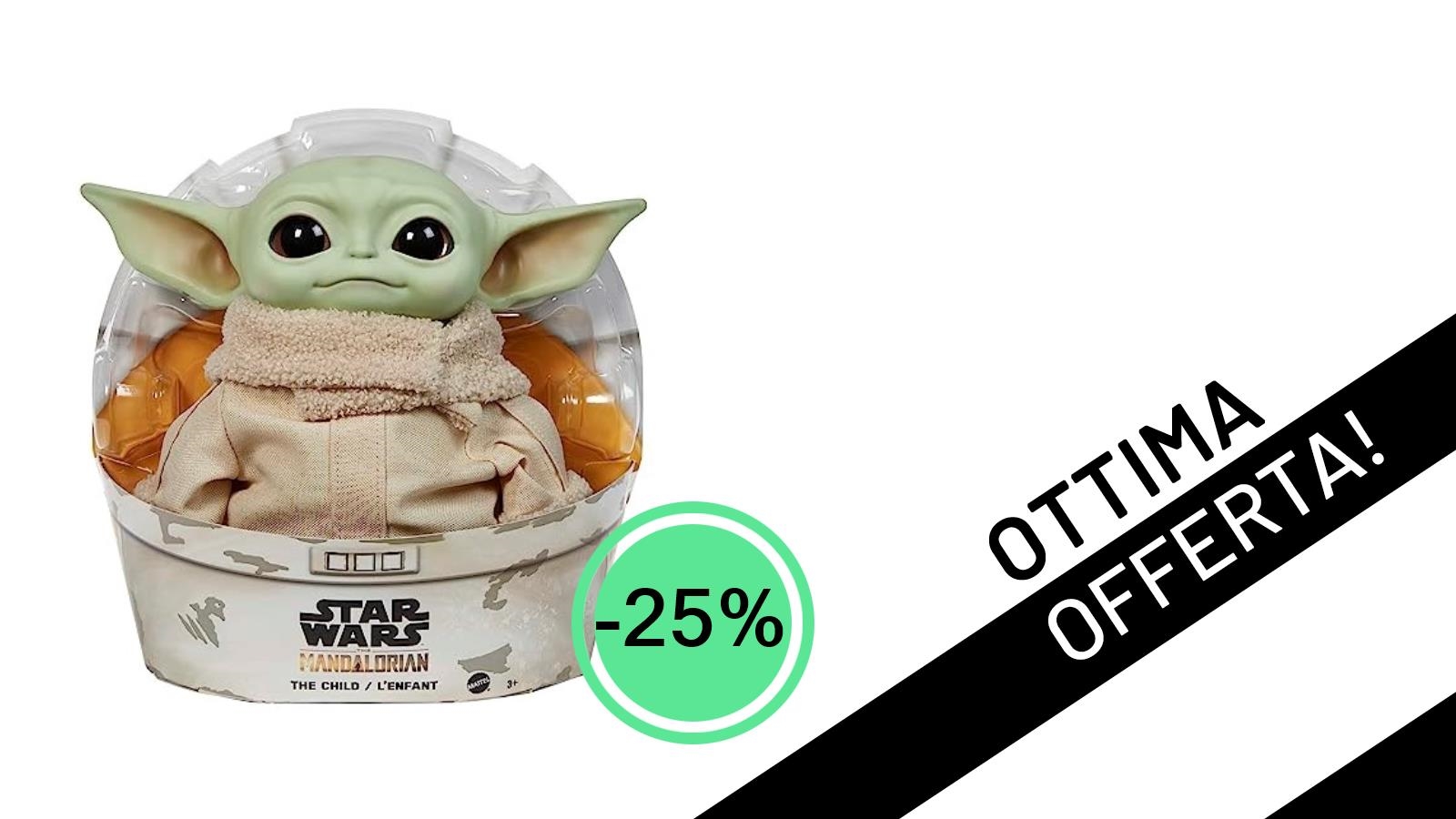 L'Adorabile Grogu di The Mandalorian in Offerta Irripetibile da Mattel: Solo 29,95€!