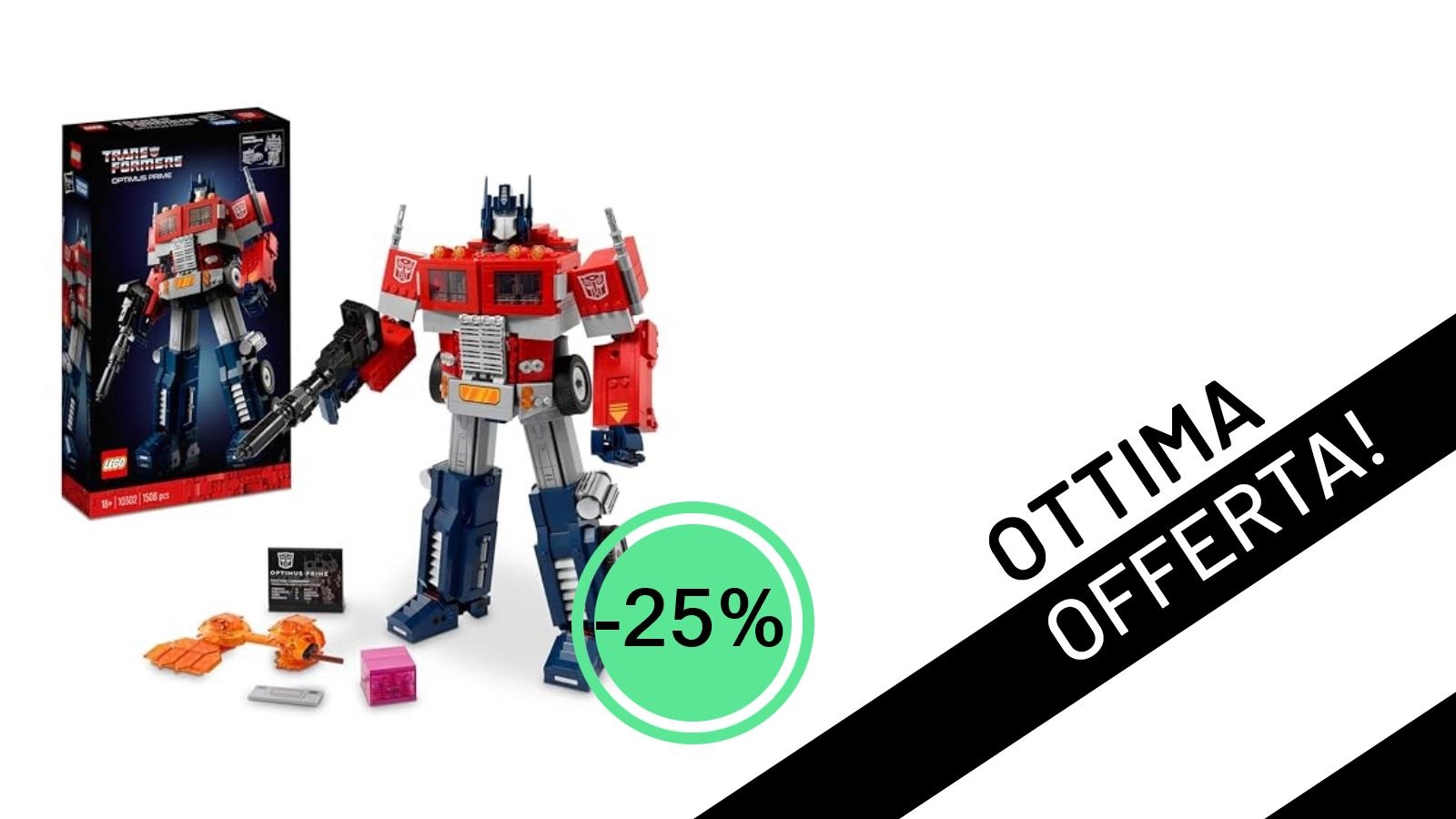 L'iconico LEGO Optimus Prime è in offerta: Trasformati nel leader dei Transformers con uno sconto del 25%!