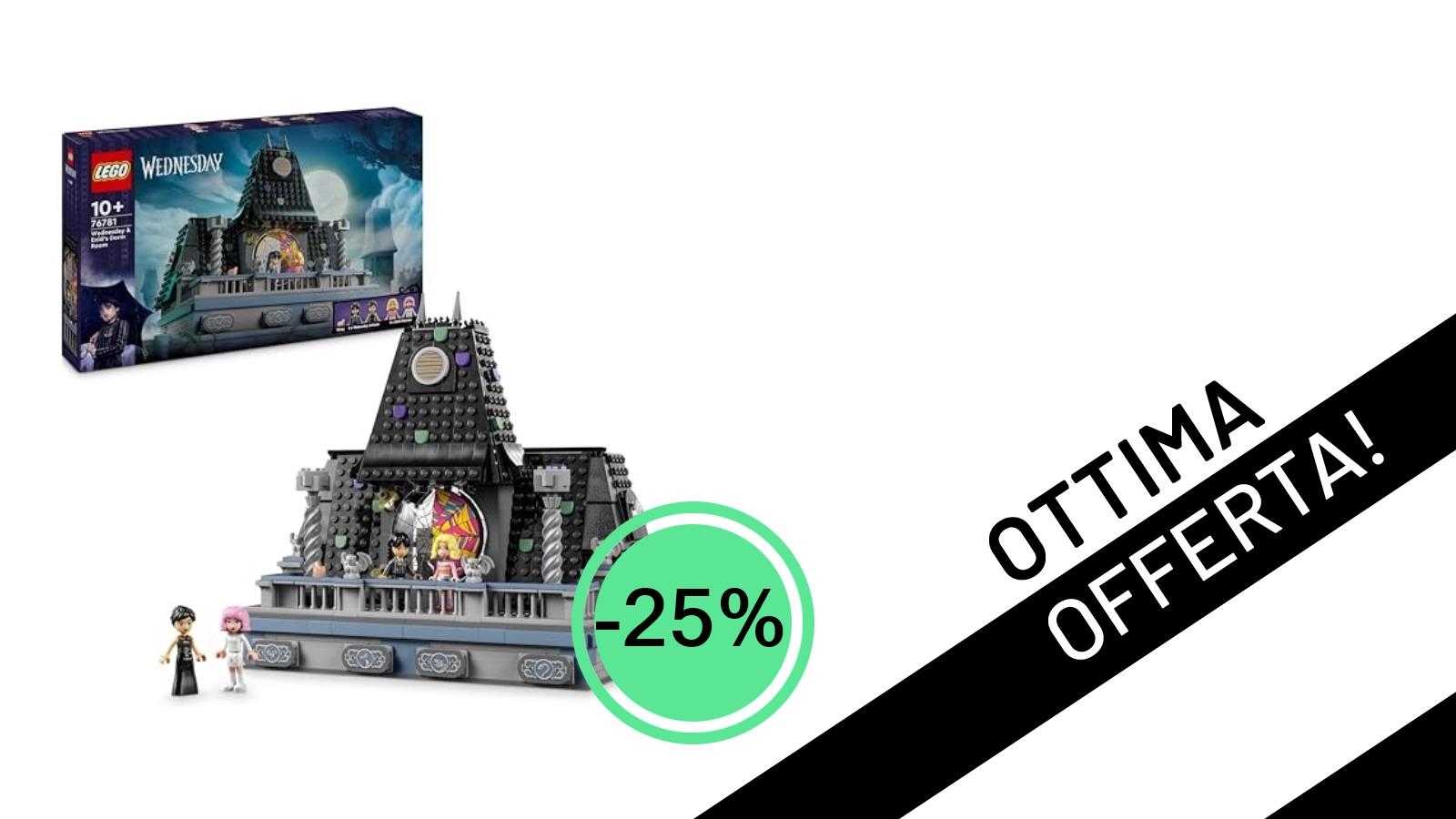 Offerta Imperdibile: Il Dormitorio di Mercoledì ed Enid LEGO al -25%, un Sogno da Costruire!