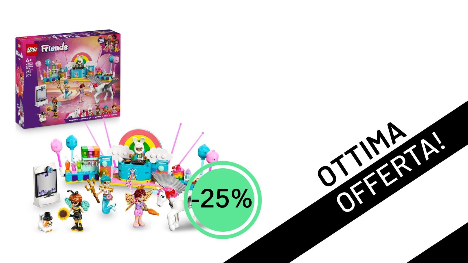 LEGO Friends: Il Party in Costume con Unicorno e Fatina (42661) è in Super Offerta a 30,19€!