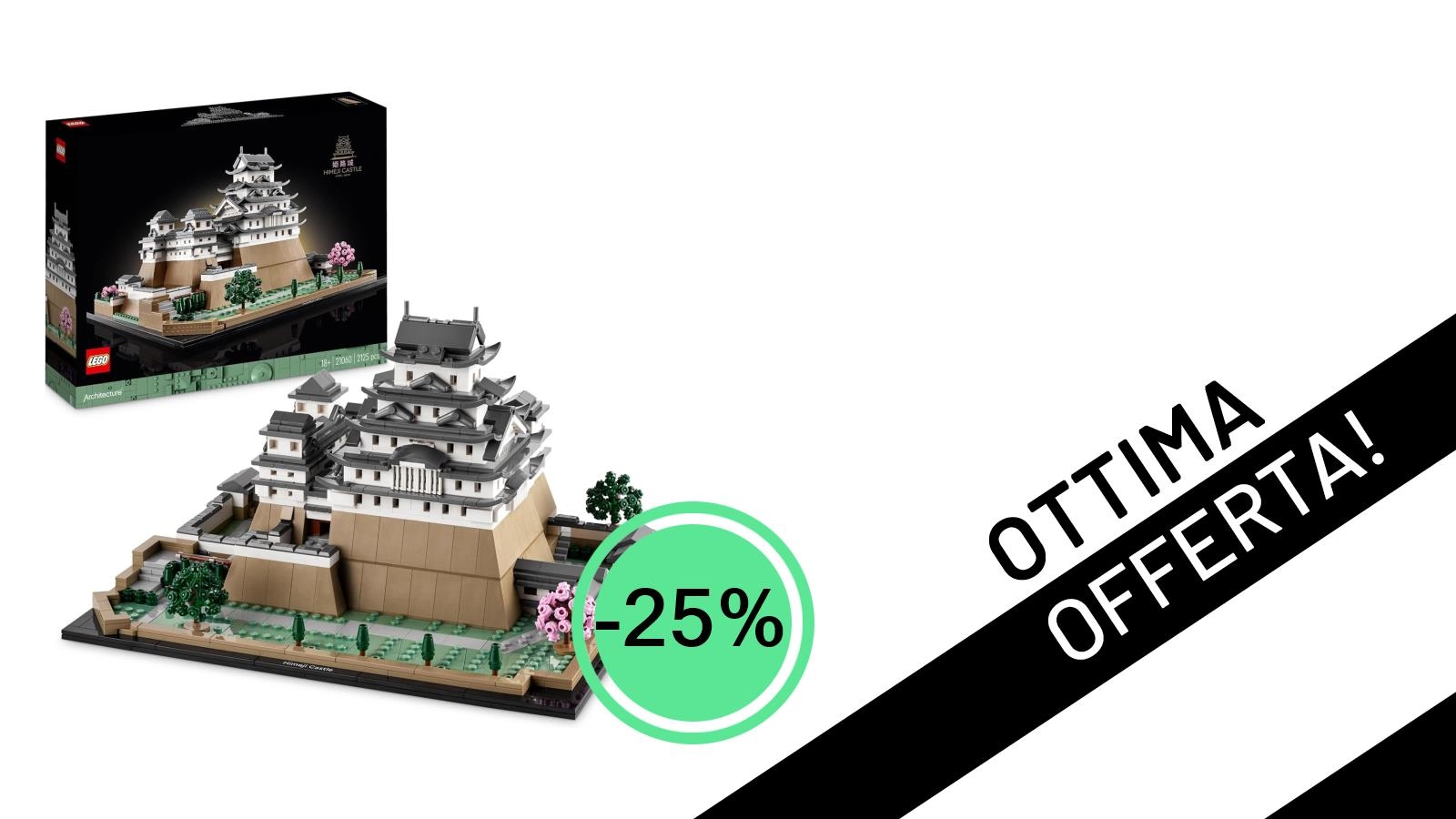 Imperdibile: Il Magnifico Castello di Himeji LEGO in Offerta Speciale con il 25% di Sconto!