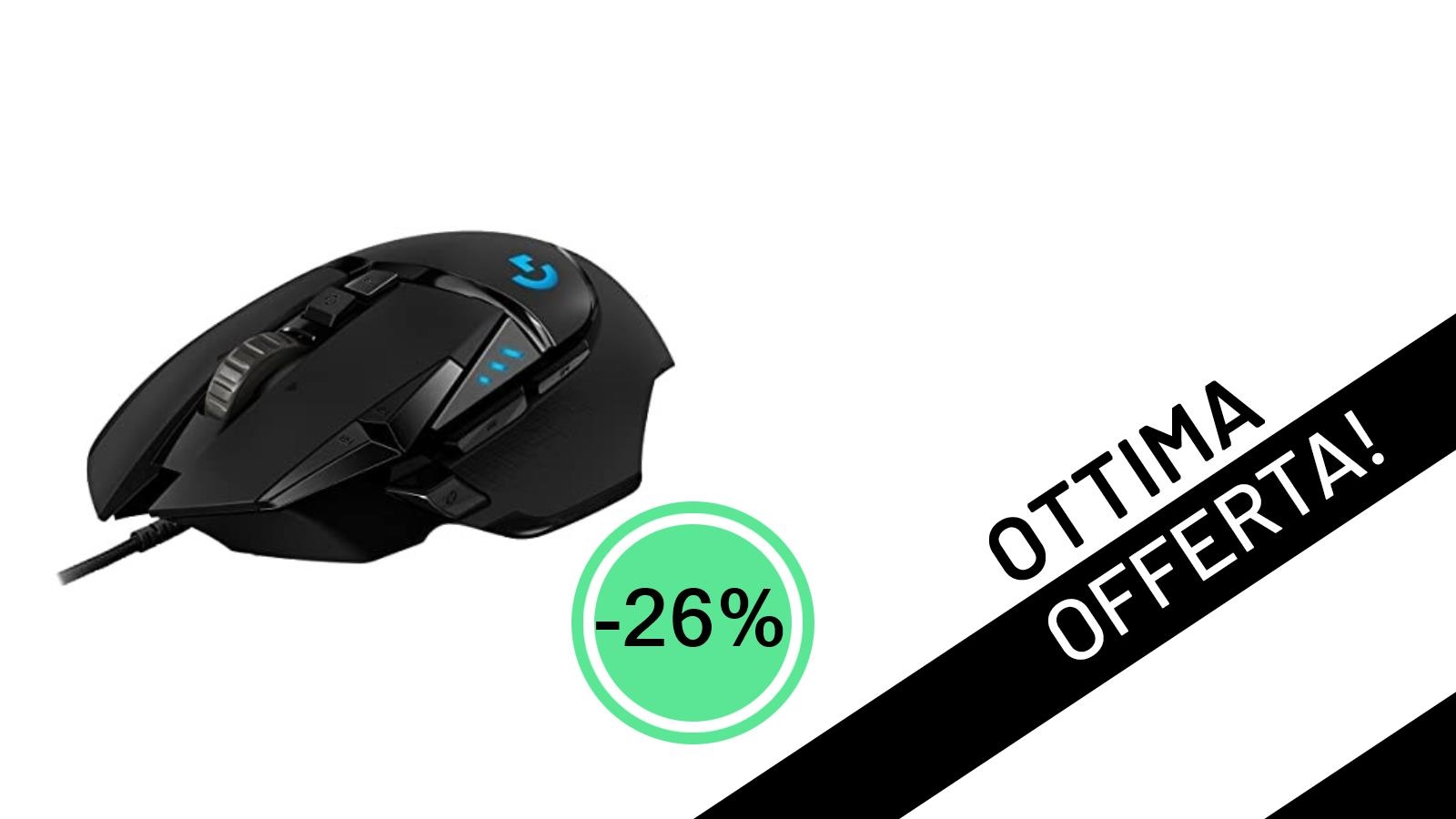 Il leggendario Logitech G502 HERO a un prezzo mai visto: -26% e tuo a soli 34,79€!
