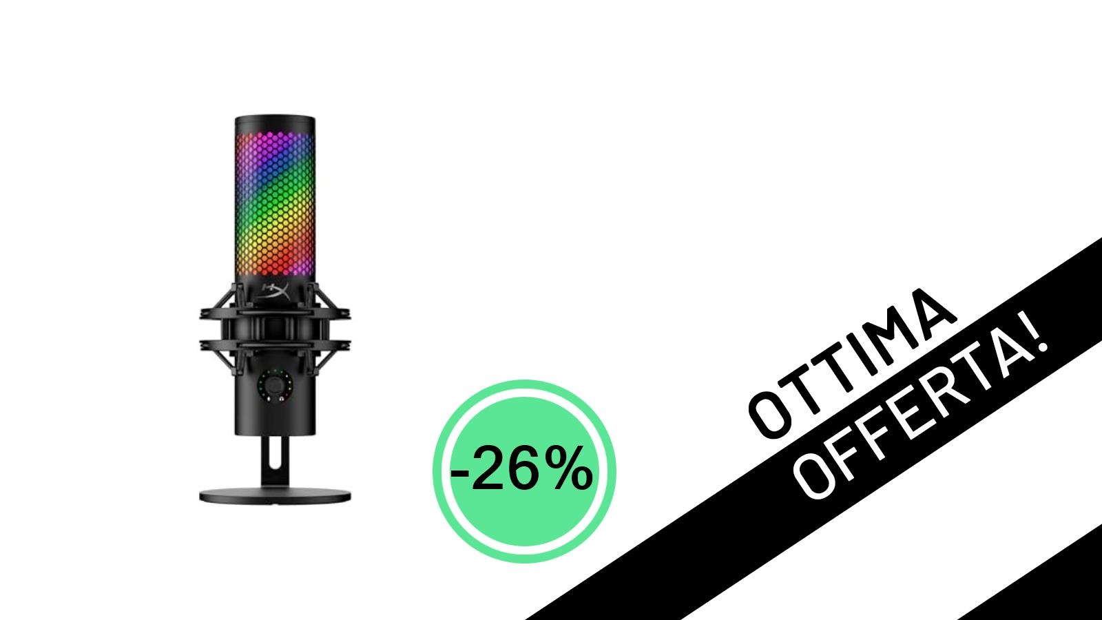 HyperX QuadCast 2 S: Il Microfono USB Definitivo per Streamer e Creator con uno Sconto Imperdibile!