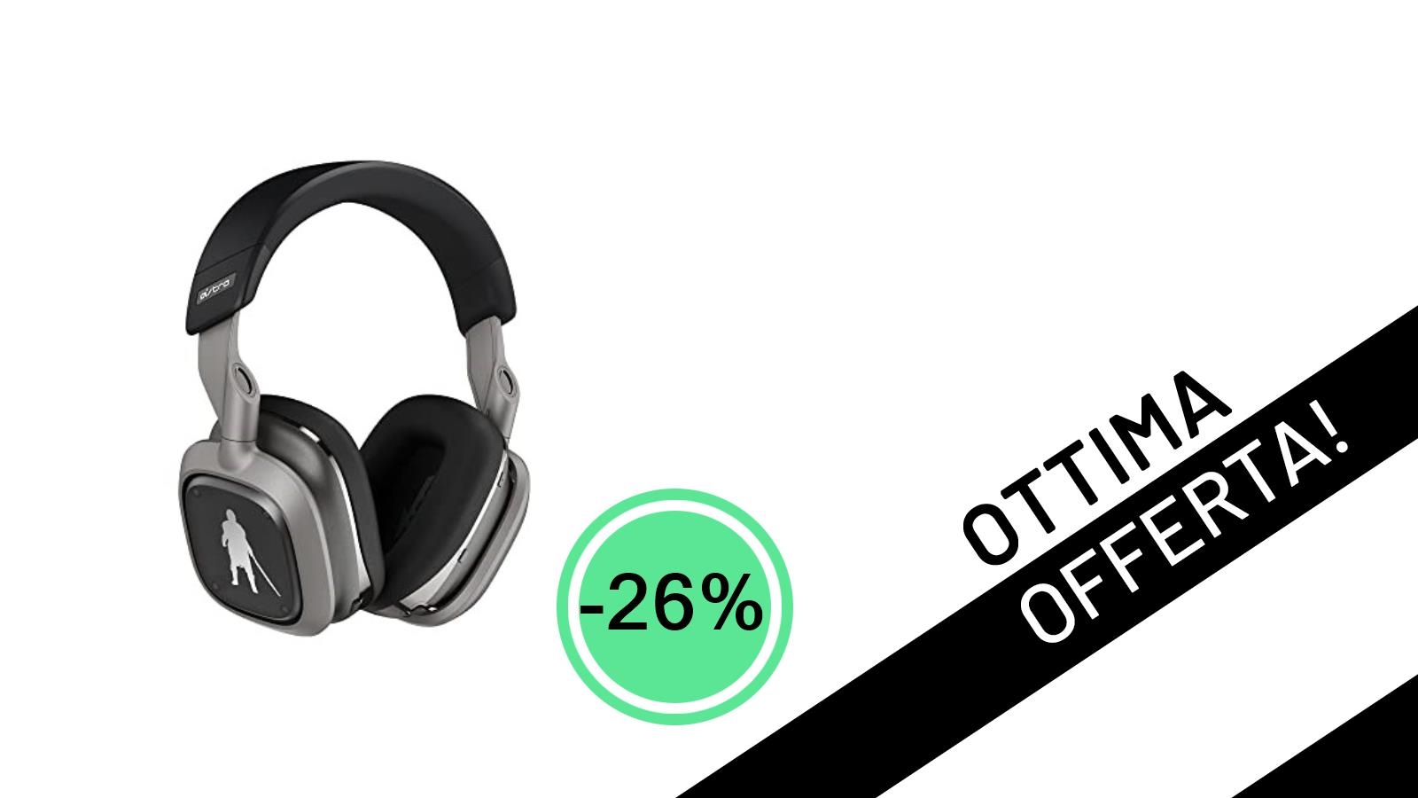 Le Cuffie Gaming Logitech G Astro A30 Lightspeed The Mandalorian Edition in Offerta Scontate del 26%!