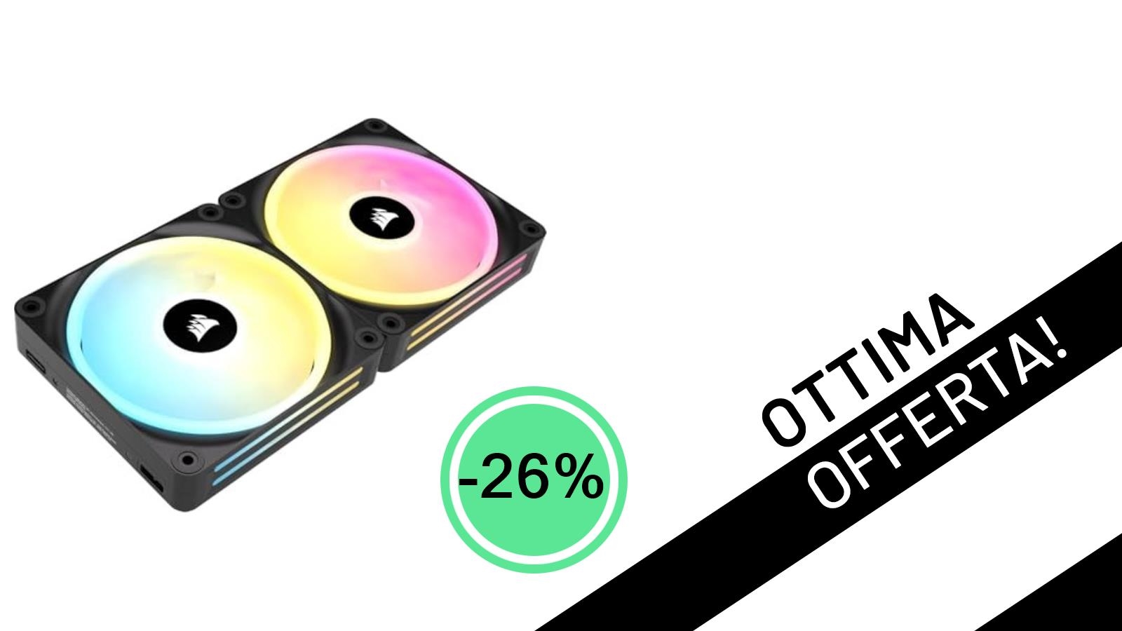 Offerta Imperdibile: Le Ventole CORSAIR iCUE LINK QX140 RGB al Minimo Storico con il 26% di Sconto!