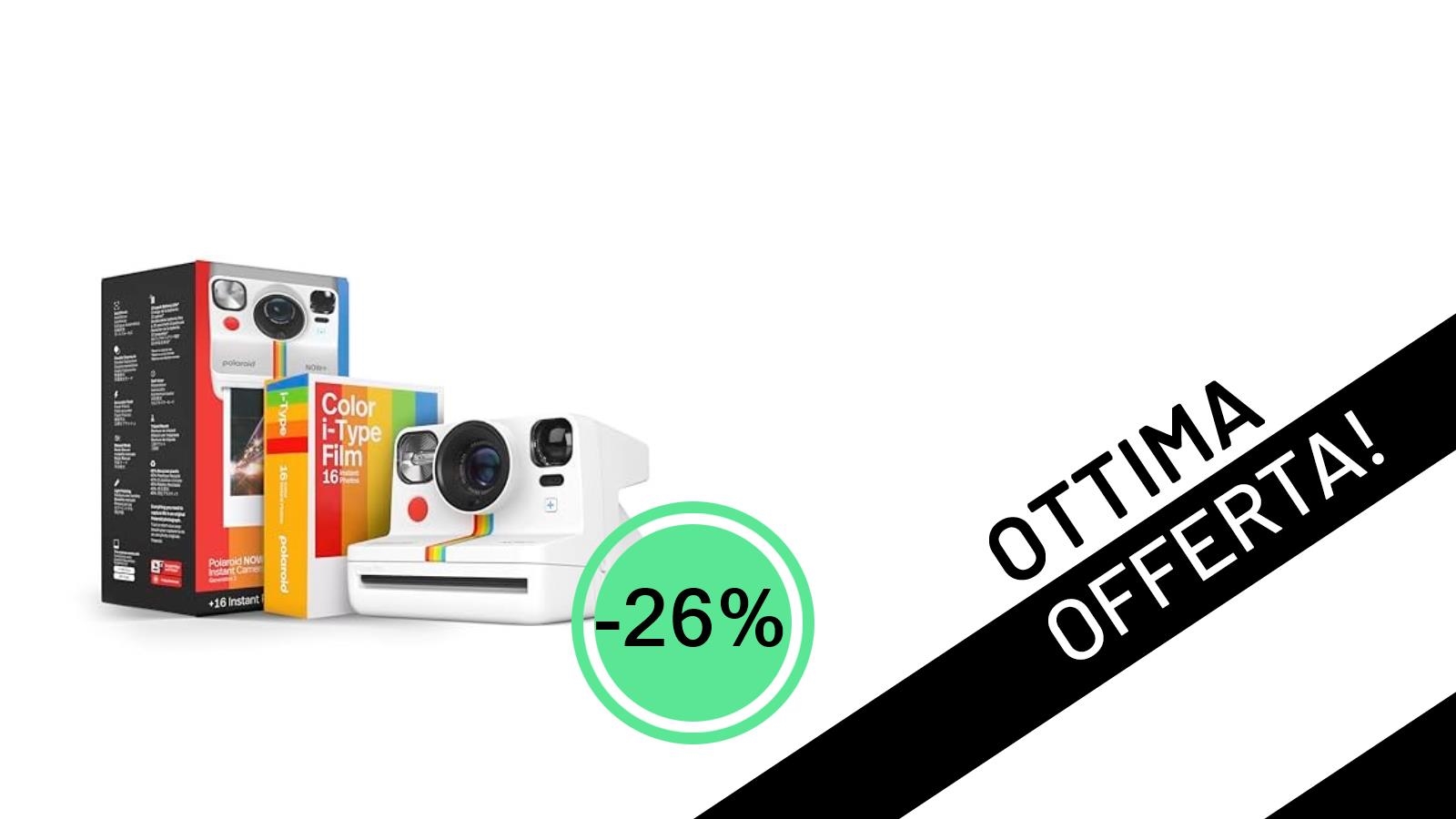 Polaroid Now+ Generation 2: Cattura i tuoi momenti con uno sconto del 26%!