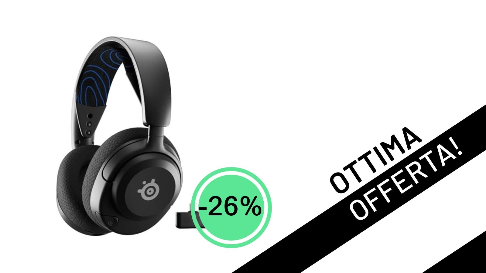 SteelSeries Arctis Nova 5P: Le Cuffie PS5 Wireless con Driver al Neodimio Scontate del 26% a soli 99,99€!