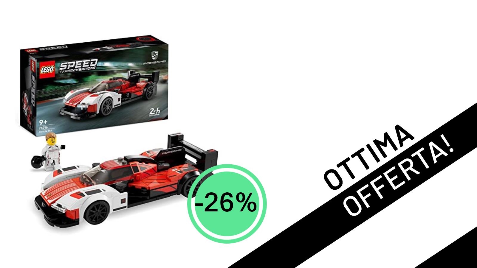 Non perdere l'occasione: la LEGO Speed Champions Porsche 963 è in offerta lampo con il -26%!