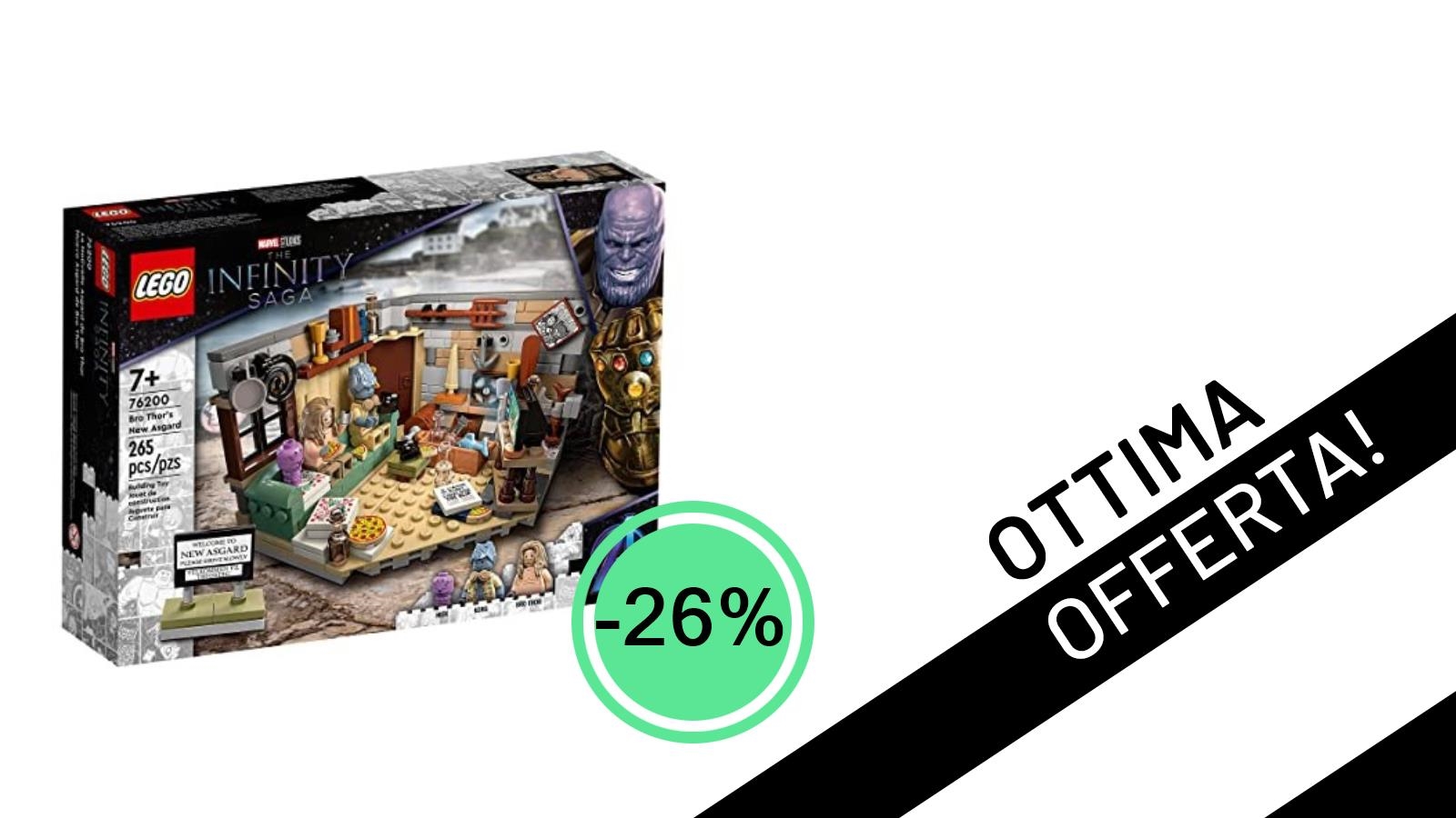 Imperdibile Offerta: LEGO Marvel 76200 "Bro Thor's New Asgard" Scontato del 26%!