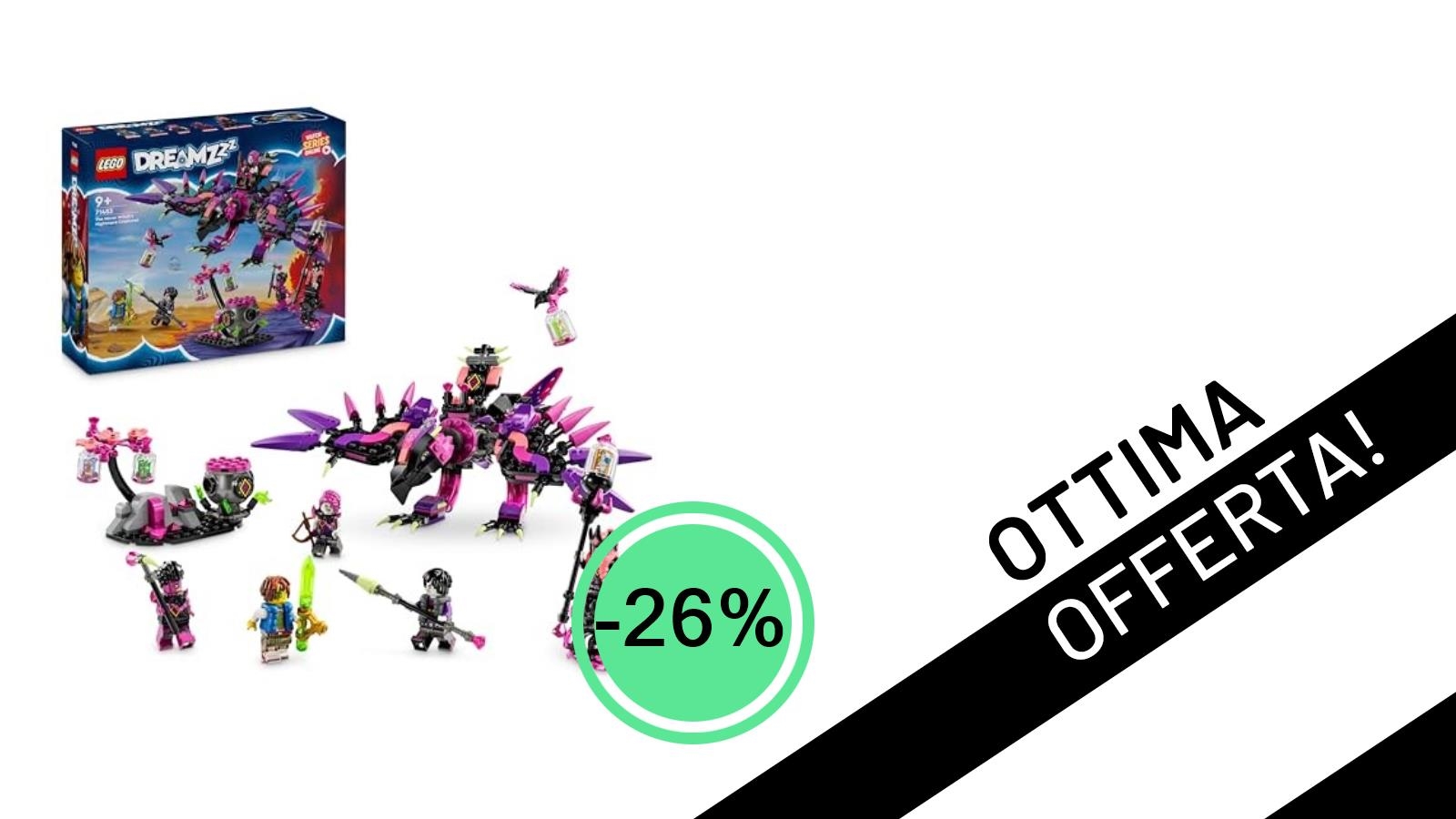 L'epico set LEGO DREAMZzz 3 in 1 con le Creature da Incubo è in offerta imperdibile!