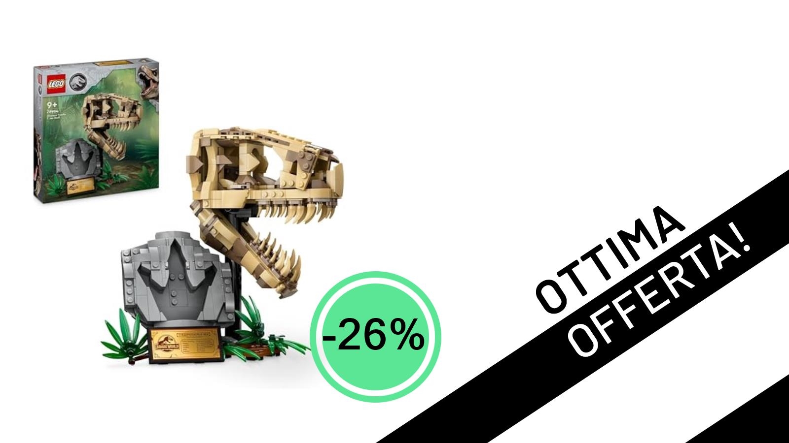 Scava nel Passato con Stile: Il Teschio di T. Rex LEGO Jurassic World Scontato del 26%!