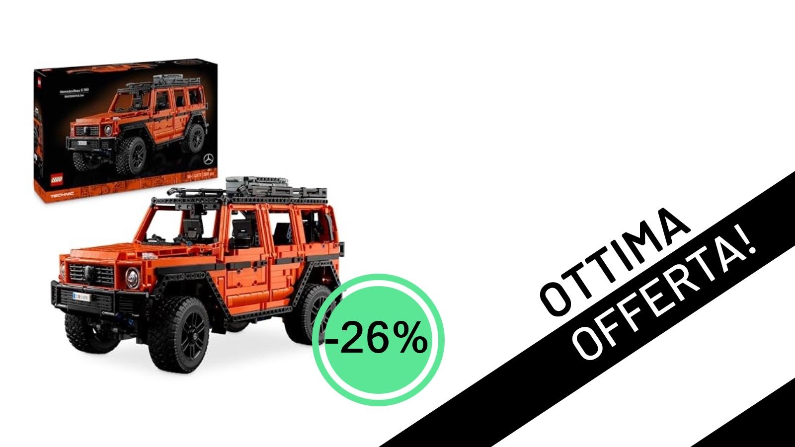 Imbattibile: il LEGO Technic Mercedes-Benz G 500 scende a soli 184,20€ con uno sconto del 26%!