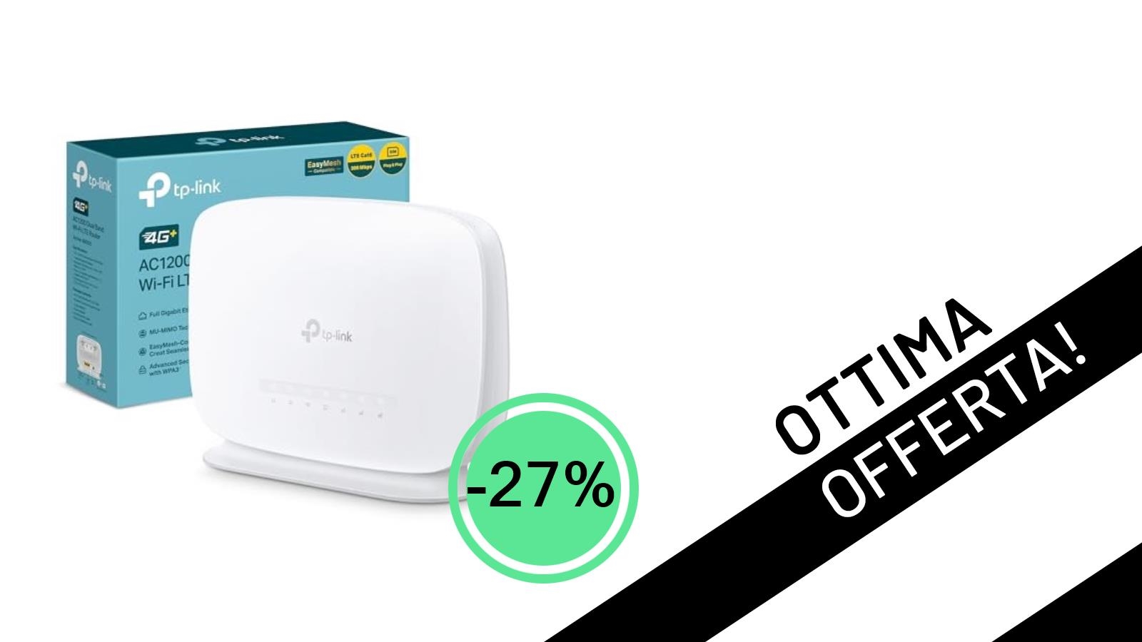 TP-Link Archer MR505: Il Router 4G+ Cat6 Essenziale Scontato del 27% a Soli 79,99€!