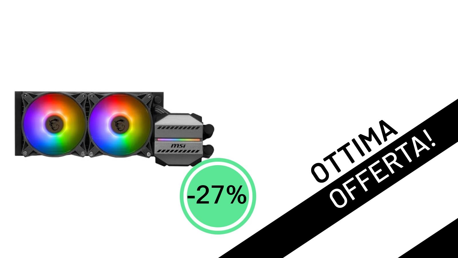 Offerta imperdibile: l'MSI MAG CORELIQUID M240 AIO per CPU al suo prezzo più basso di sempre!