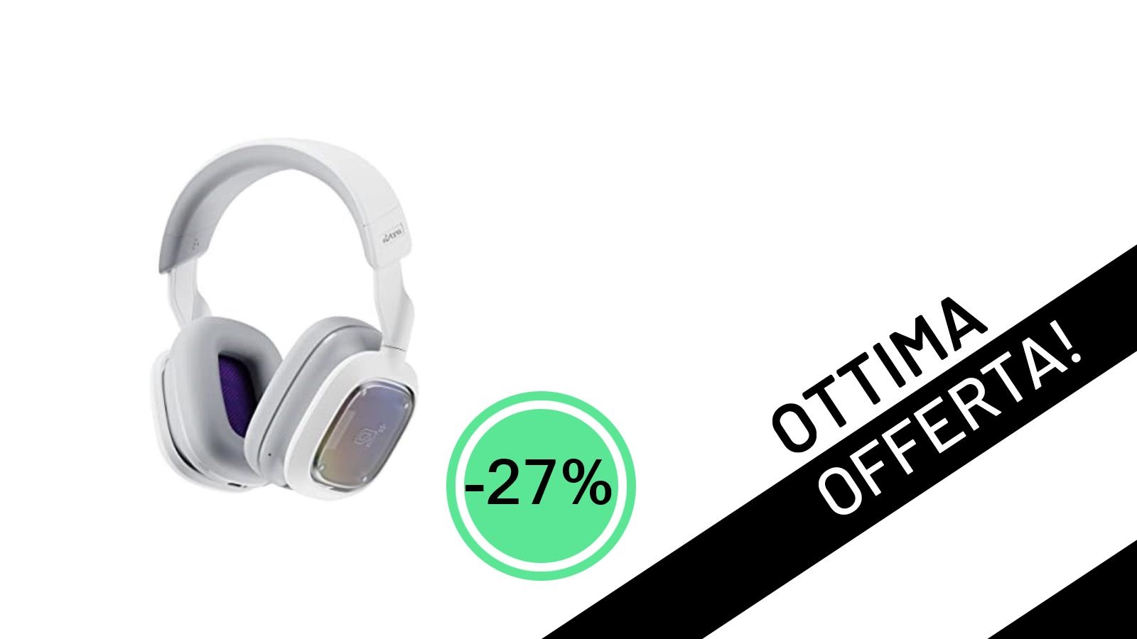 Affare imperdibile: le cuffie gaming Logitech G Astro A30 LIGHTSPEED sono scontate del 27%!