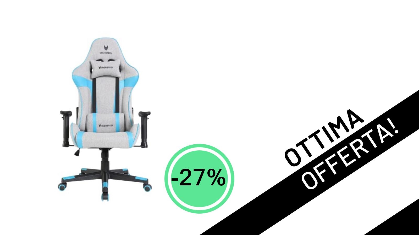 Offerta Imperdibile: La Sedia Gaming Oversteel ULTIMET Scontata del 27% ad un Prezzo Mai Visto!