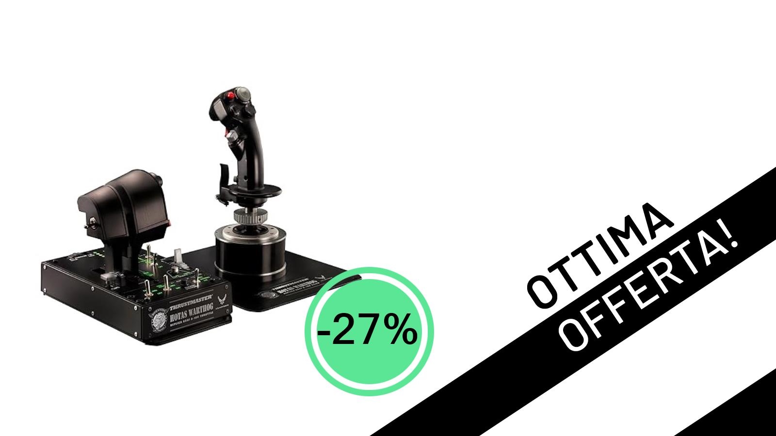Thrustmaster Hotas Warthog: L'esperienza di volo definitiva con un incredibile sconto del 27%!
