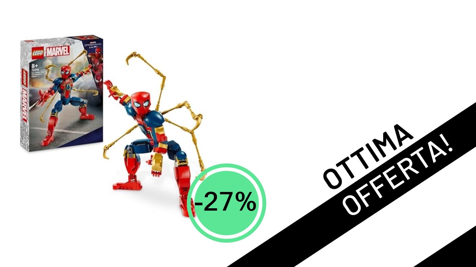 L'Incredibile LEGO Marvel Iron Spider-Man ti aspetta con uno sconto del 27%: solo 25,71€!