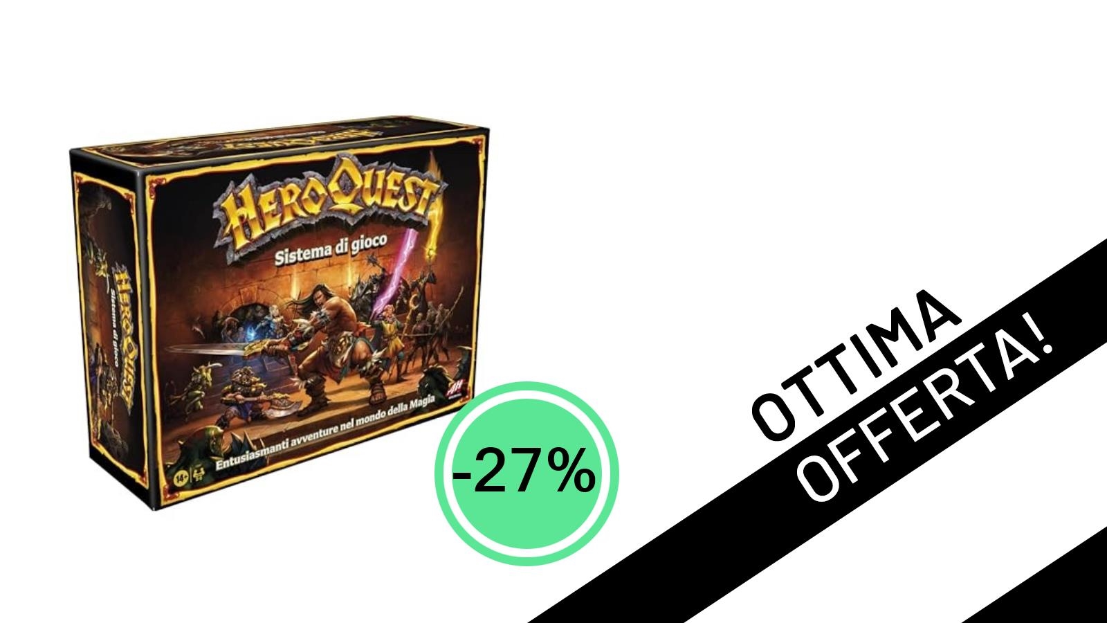 HeroQuest in Offerta Esclusiva: Riscopri l'Avventura Fantasy con uno Sconto del 27%!