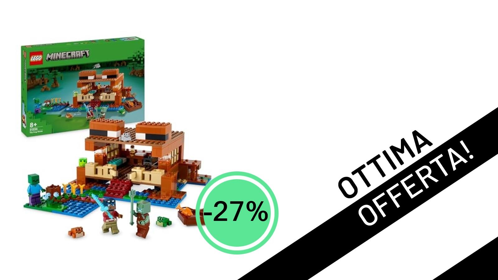 Incredibile Offerta LEGO Minecraft: La Casa-Rana Giocattolo Scontata del 27%!