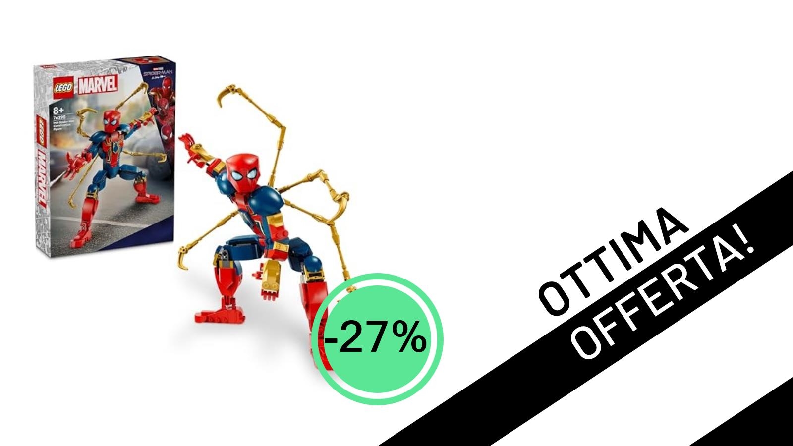 L'Incredibile LEGO Marvel Iron Spider-Man ti aspetta con uno sconto del 27%: solo 25,71€!