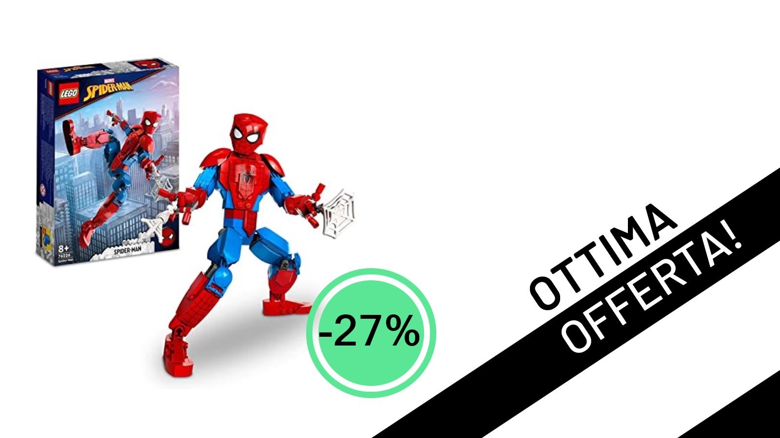 Offerta Imperdibile: Il LEGO 76226 Marvel Spider-Man Action Figure Scontato del 27%!