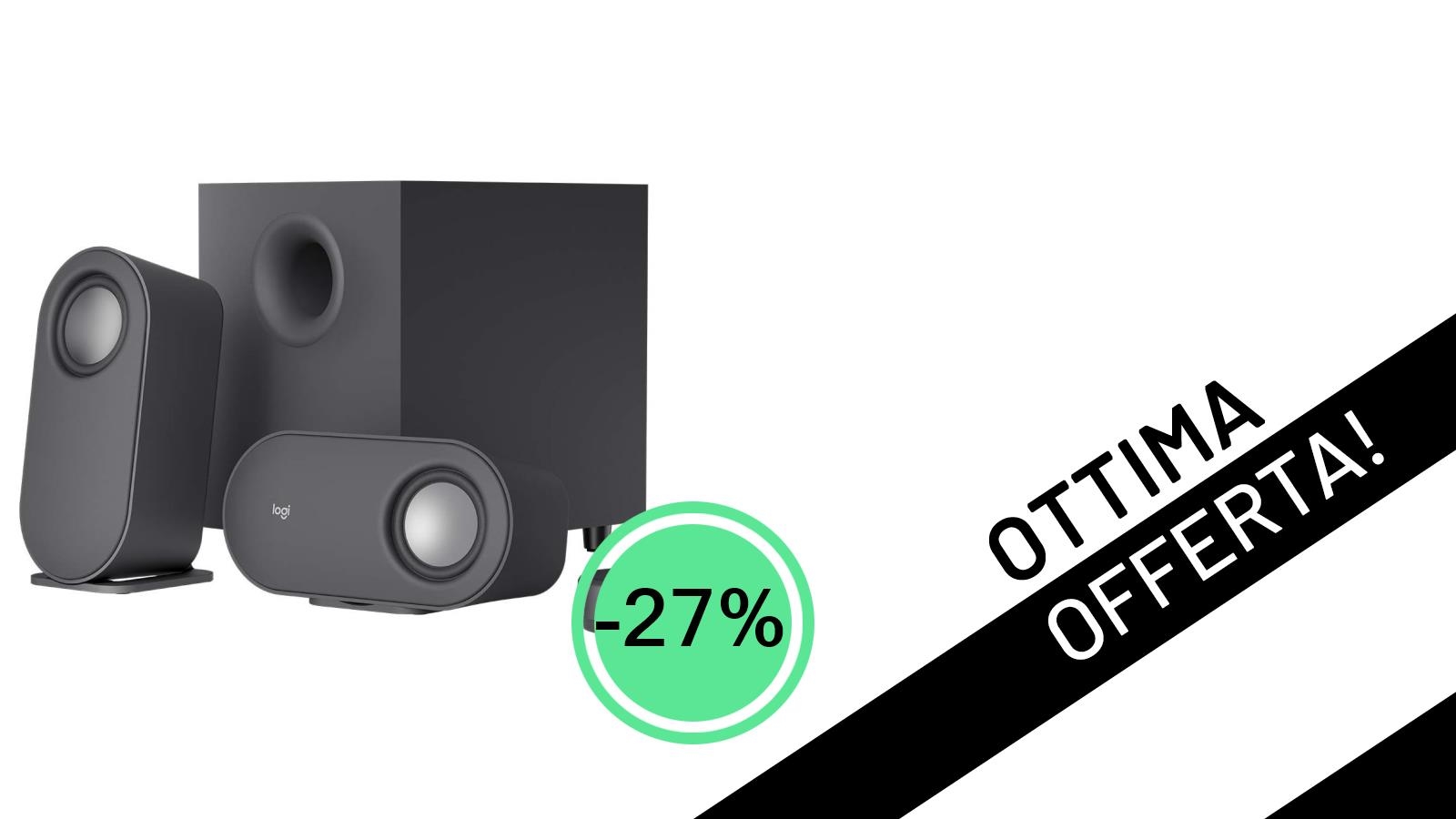 Audio Avvolgente a un Prezzo Mai Visto: Logitech Z407 Scontato del 27%!