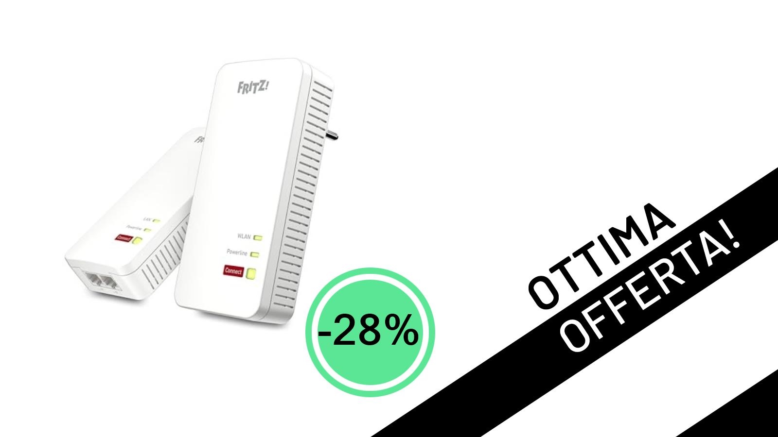 Rivoluziona la Tua Rete Domestica con FRITZ!Powerline 1240 AX: Sconto Imperdibile del 28%!