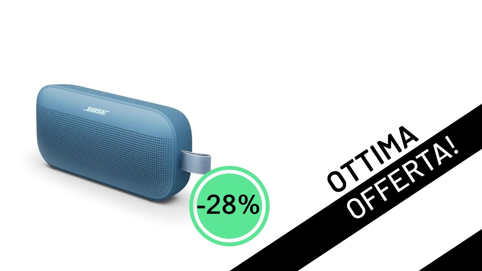 L'iconico Bose SoundLink Flex (2ª Gen) al minimo storico su Amazon: non perdere lo sconto del 28%!