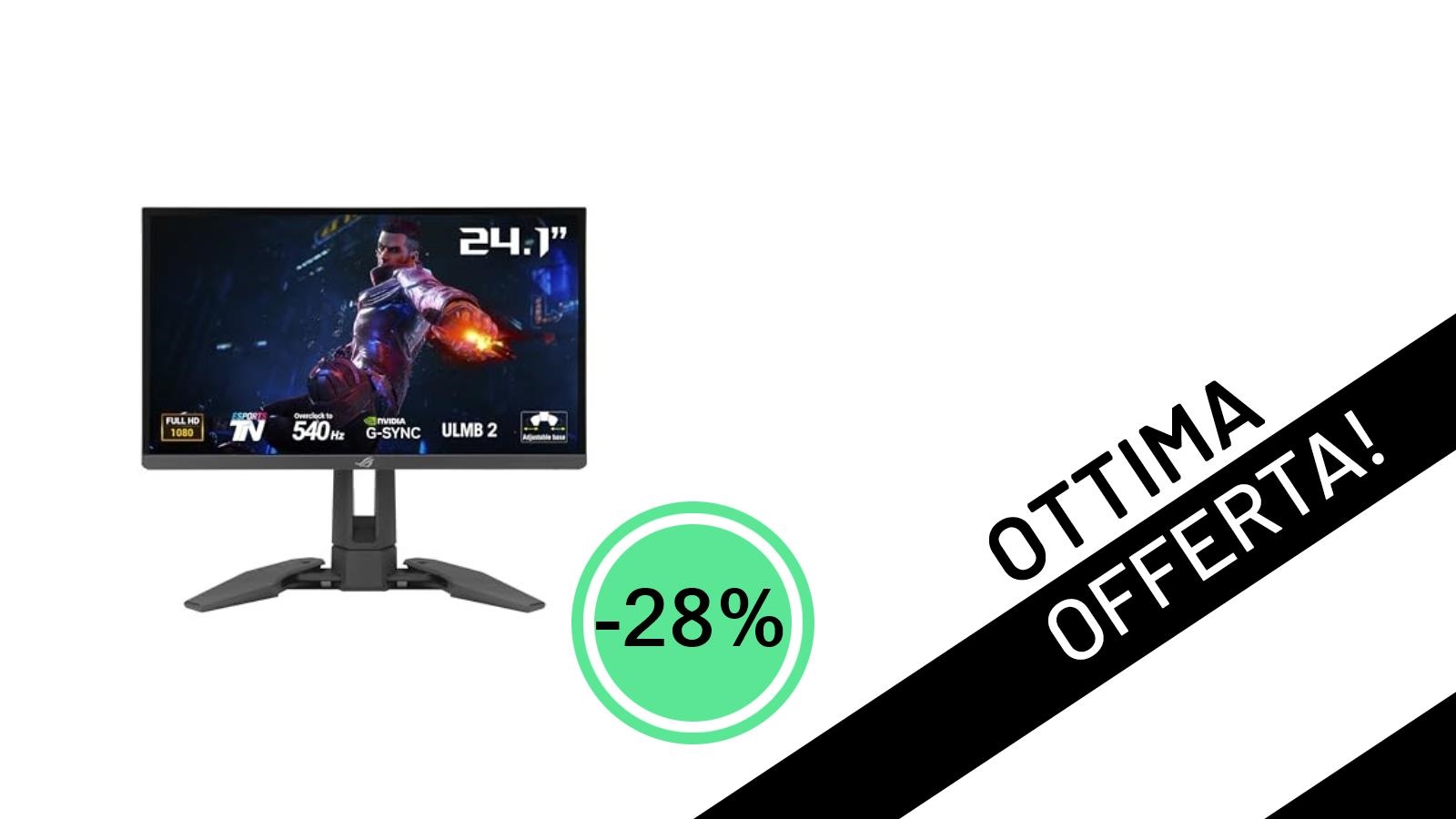ASUS ROG Swift Pro PG248QP: L'Elite dei Monitor Gaming da 540Hz ora con uno Sconto del 28%!