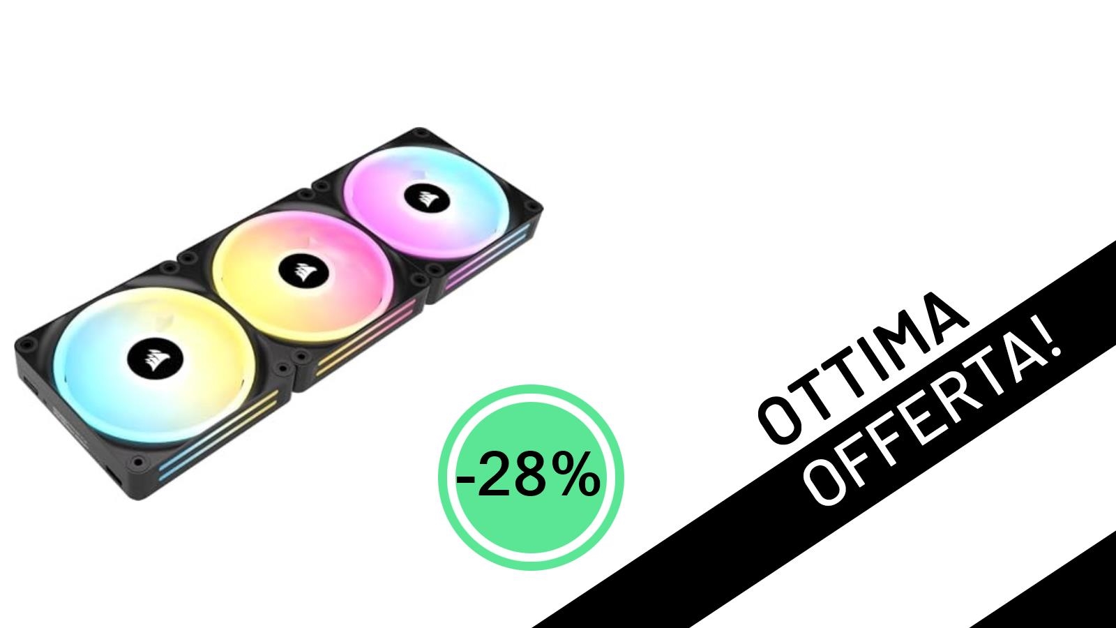 Offerta Esplosiva: Le Ventole Corsair iCUE Link QX120 RGB con il -28% di Sconto a soli 114,90€!