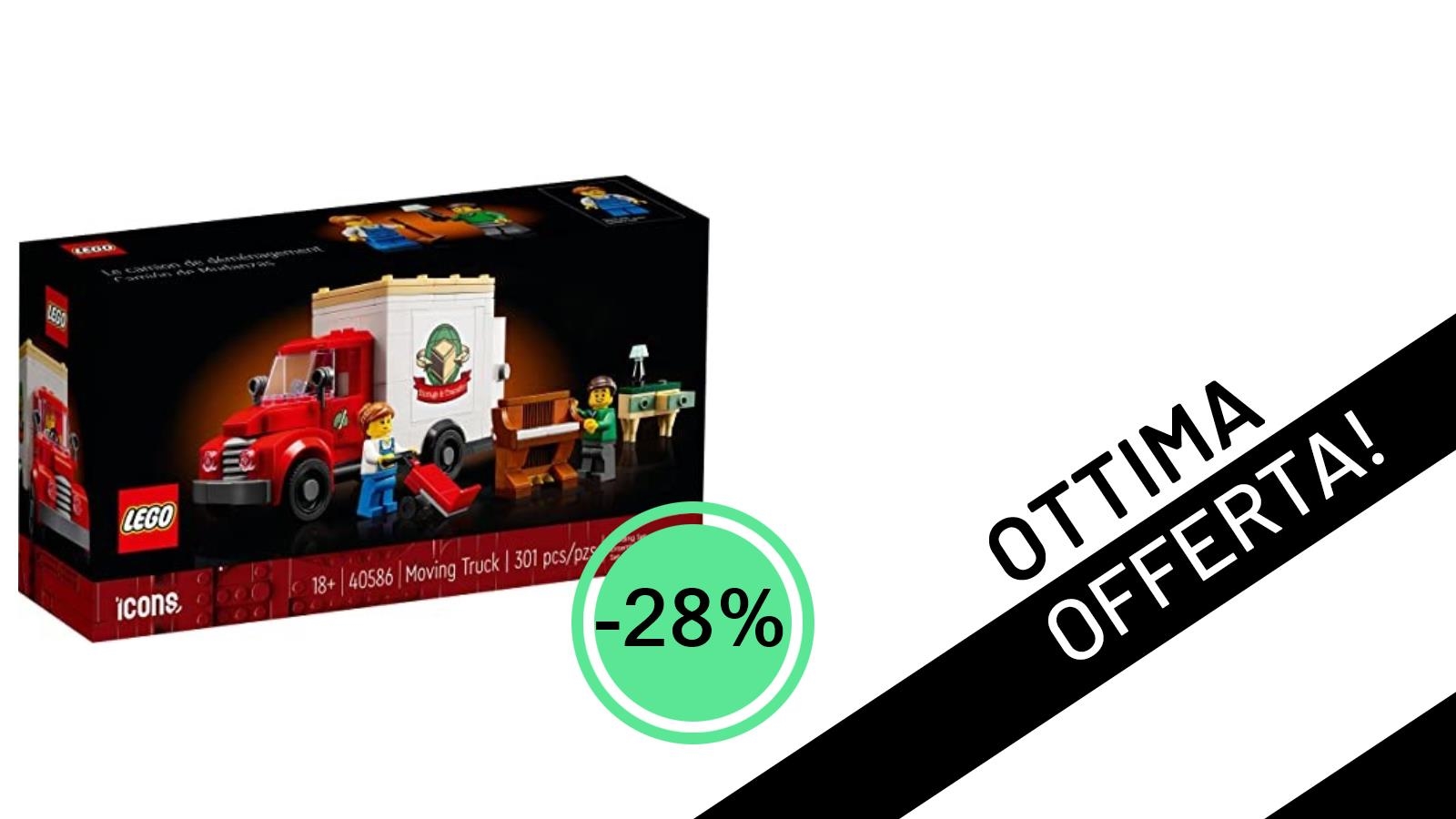 LEGO Creator Moving Truck 40586: L'Offerta Imperdibile con il -28% a Soli 29,95€!