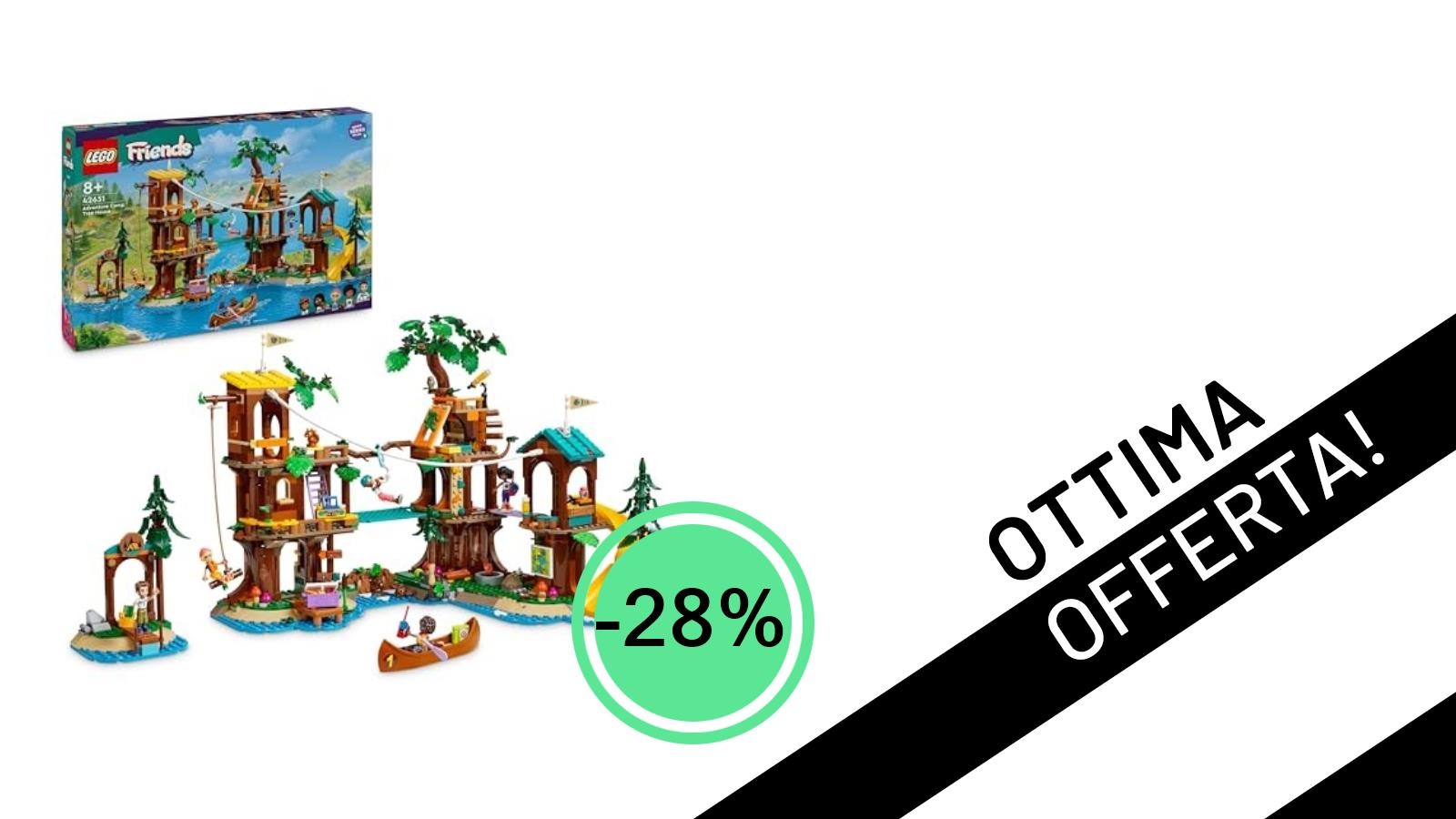 <strong>LEGO Friends La Casa sull’Albero al Campo Avventure</strong>: Il Gioco Educativo Perfetto con Sconto del 28%!