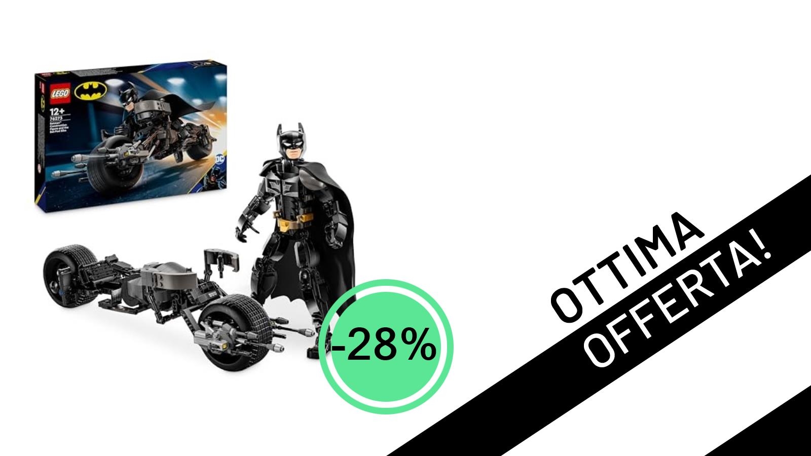 Offerta Imperdibile: LEGO DC Batman con Bat-Pod da Il Cavaliere Oscuro Scontato del 28% a Soli 53,99€!