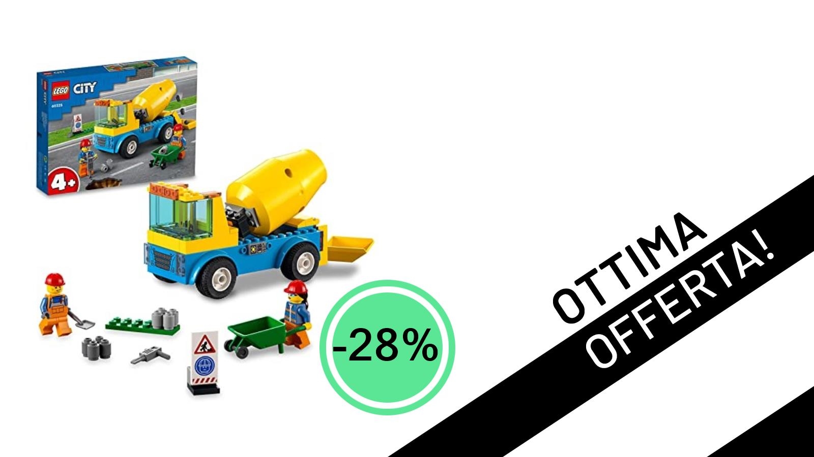 Affare Imperdibile! L'Autobetoniera LEGO City 60325 Scontata del 28% a Soli 19,99€