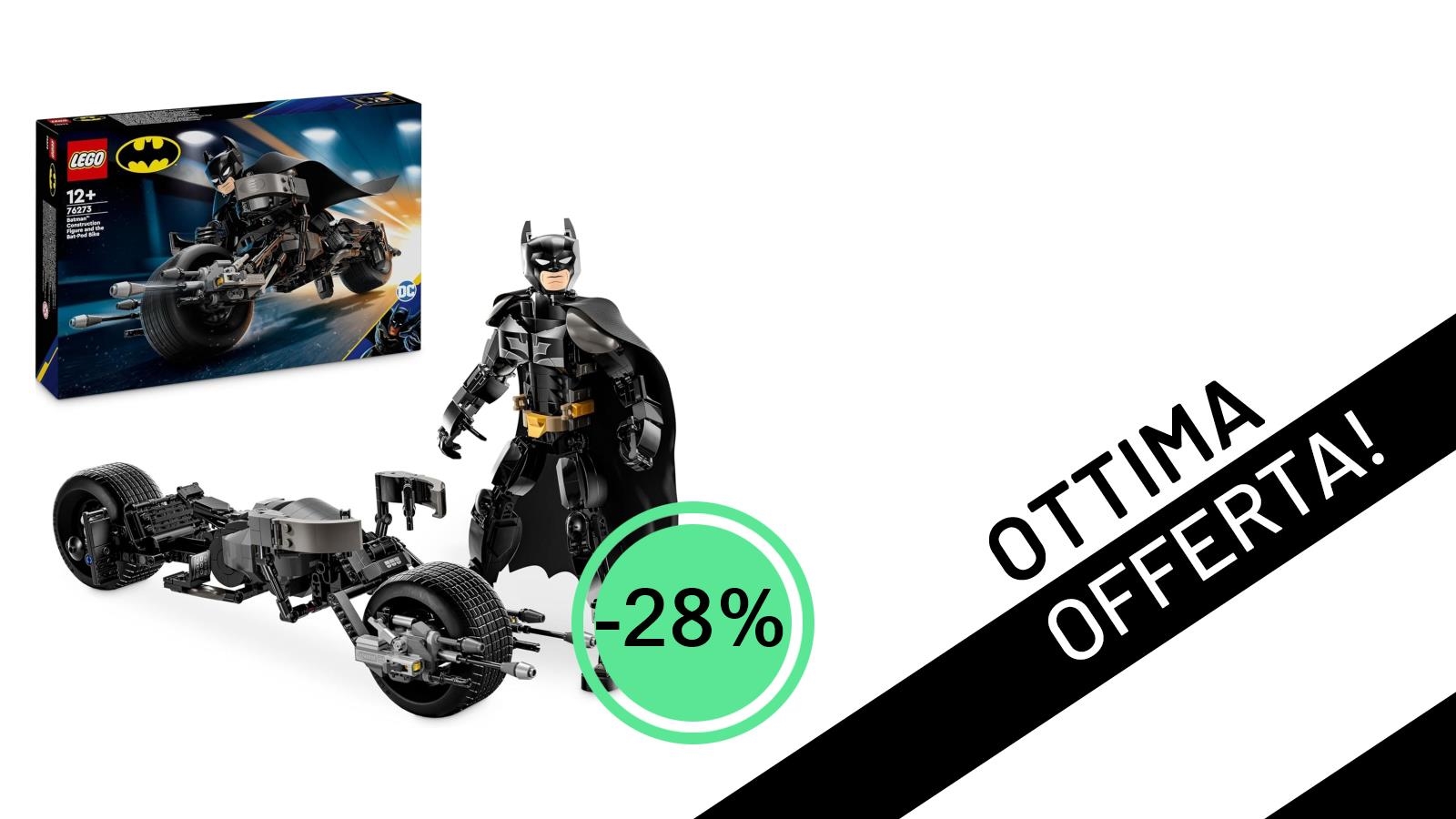 Offerta Imperdibile: LEGO DC Batman con Bat-Pod da Il Cavaliere Oscuro Scontato del 28% a Soli 53,99€!