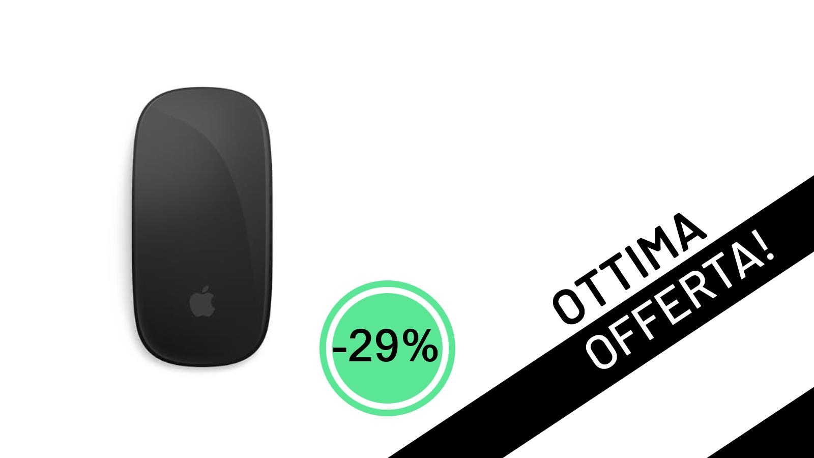 Offerta imperdibile: l'Apple Magic Mouse nero al minimo storico con uno sconto del 29%!