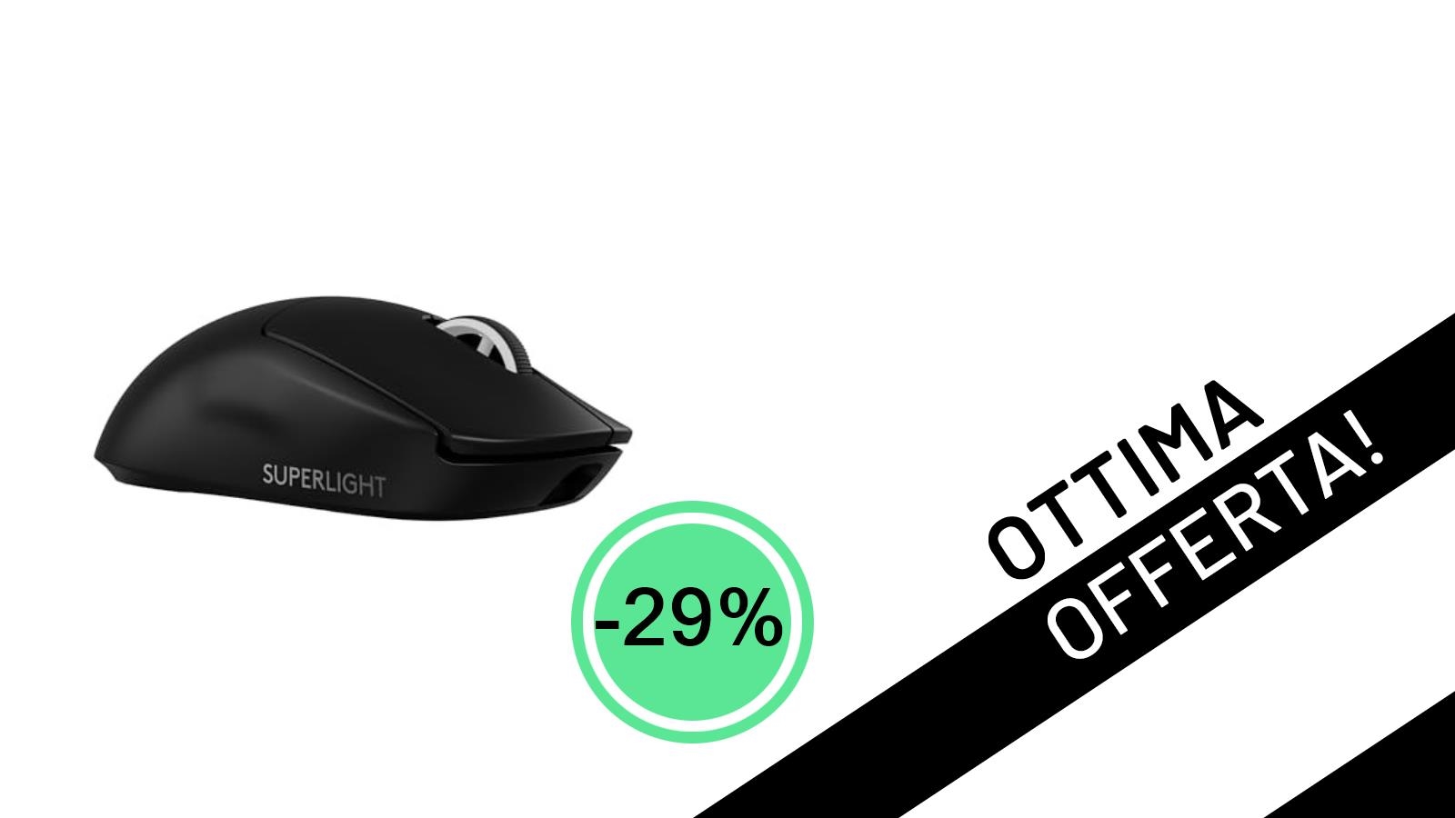 Affare imperdibile: il Logitech G PRO X SUPERLIGHT 2 LIGHTSPEED scende a 119,70€ con il 29% di sconto!