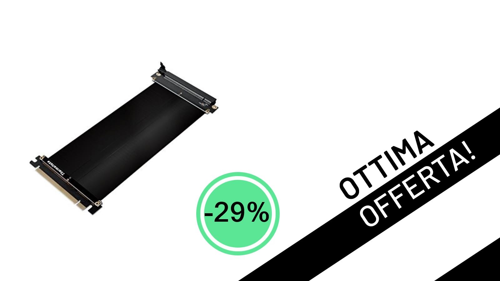 Offerta Imperdibile: Il Cavo Riser PCI-E 3.0 Thermaltake a soli 23,51€ con il 29% di Sconto!
