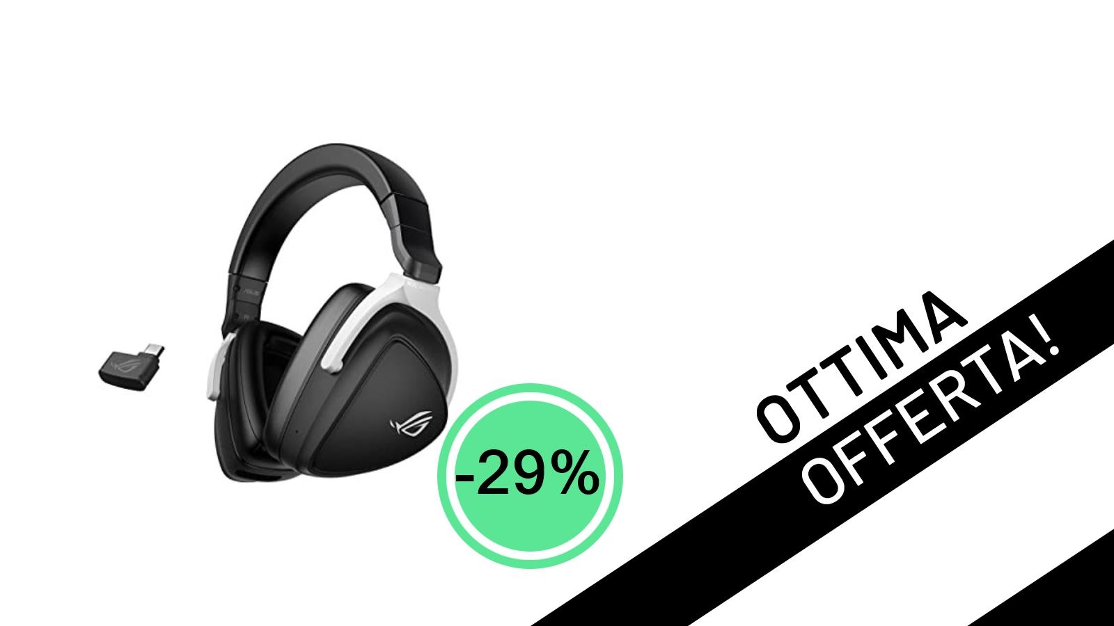 ASUS ROG Delta S Wireless: Le Cuffie Gaming Premium Scendono a un Prezzo Mai Visto!