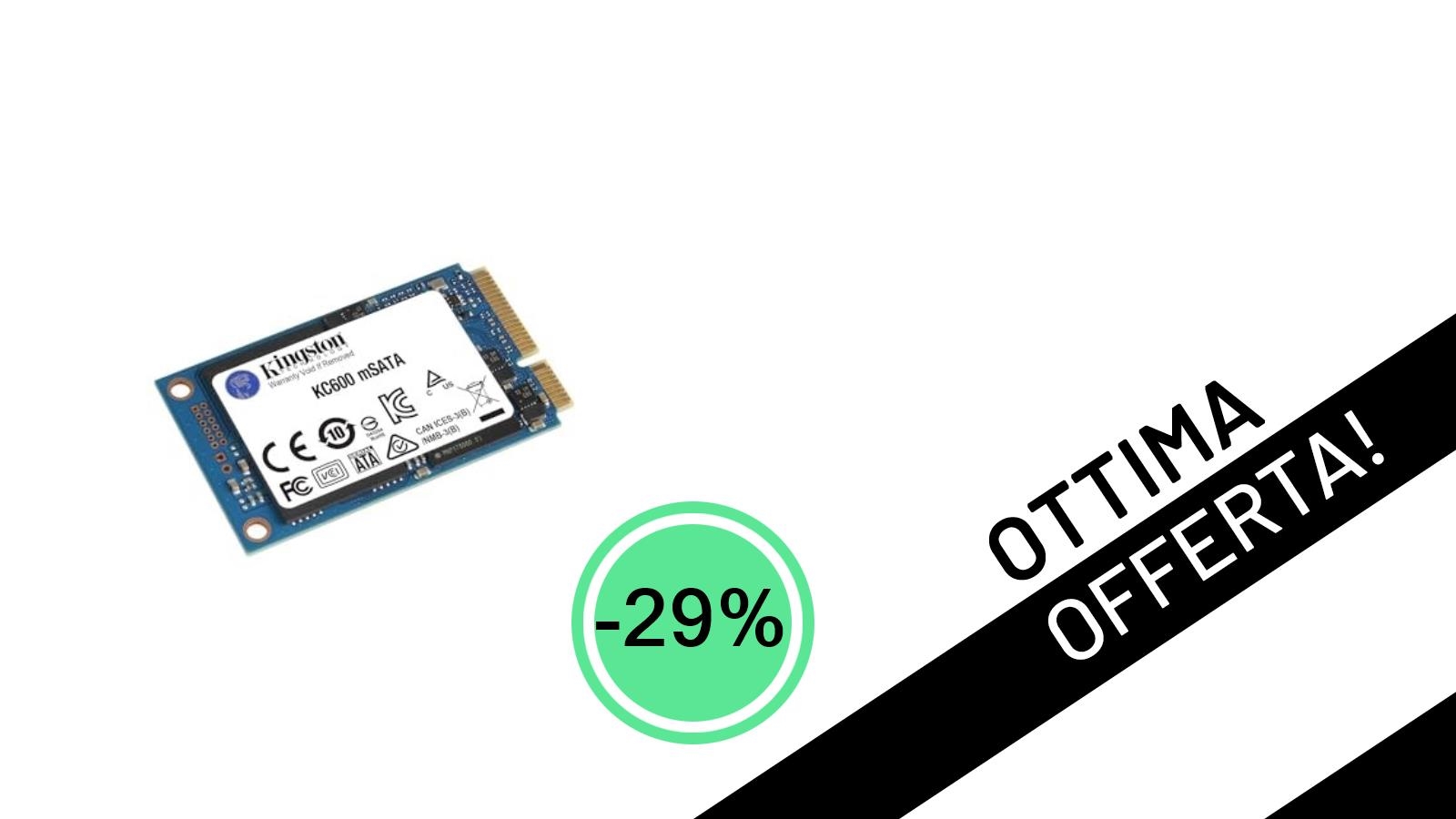 Offerta Imperdibile: L'SSD Kingston KC600 da 512GB Scontato del -29%!