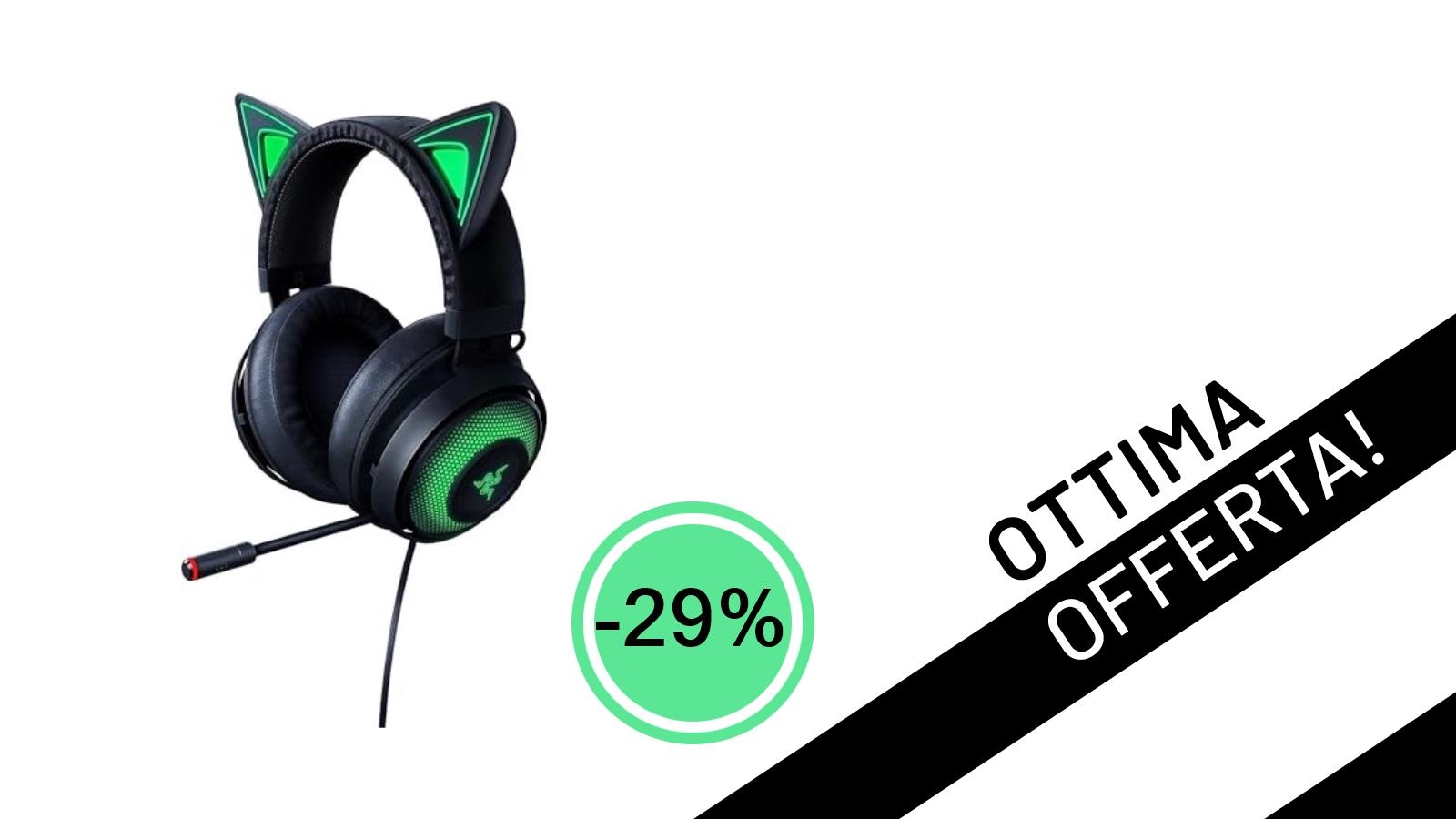 Offerta Imperdibile: Le Iconiche Razer Kraken Kitty Scontate del 29%!