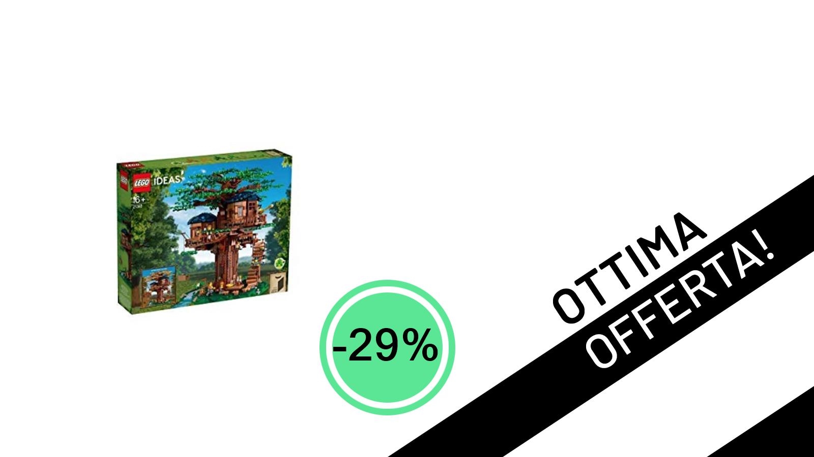 LEGO Ideas 21318 La Cabane dans l'Albero: Un Sogno in Offerta con il 29% di Sconto!