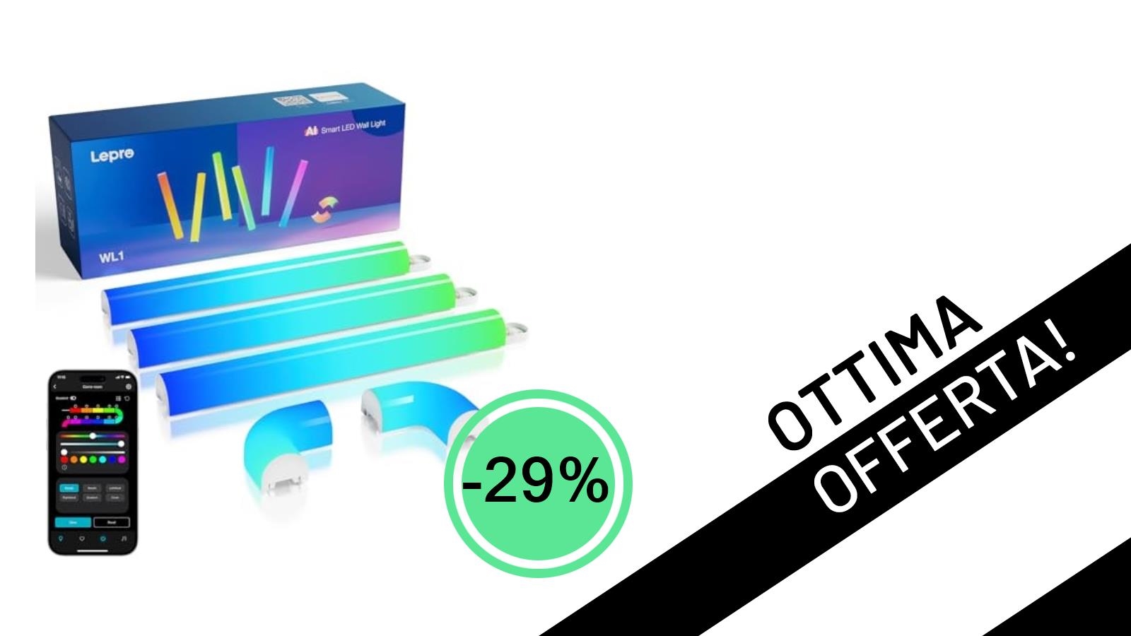 Illumina la Tua Stanza con Stile: La Smart Lepro WL1 AI Scontata del 29%!