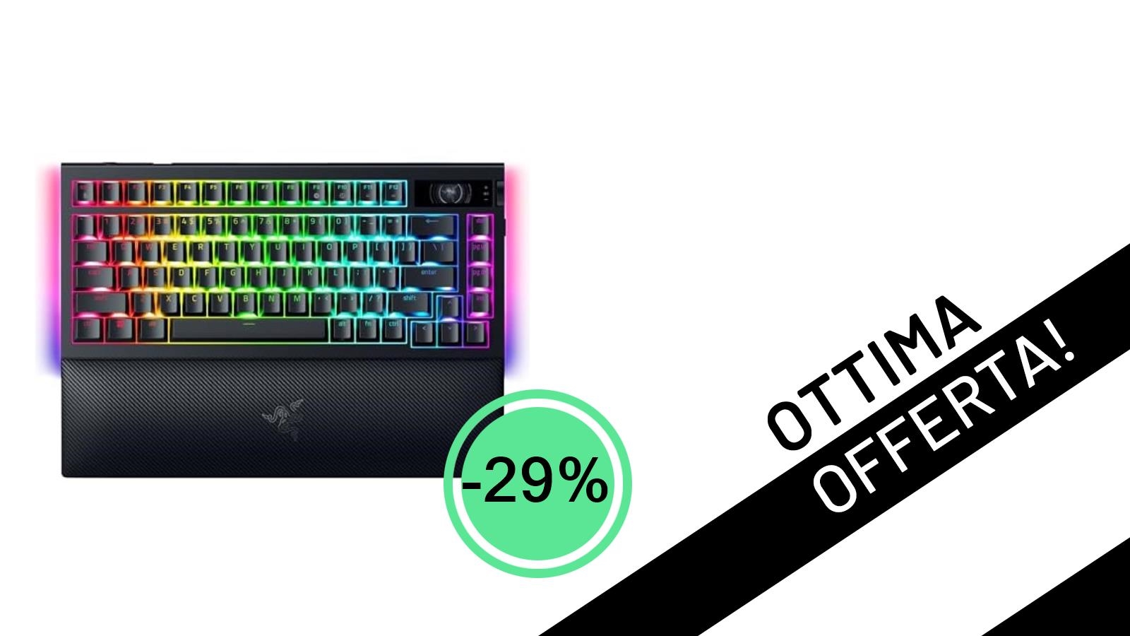 Affare imperdibile: La Razer BlackWidow V4 Pro 75% al suo minimo storico con uno sconto del 29%!