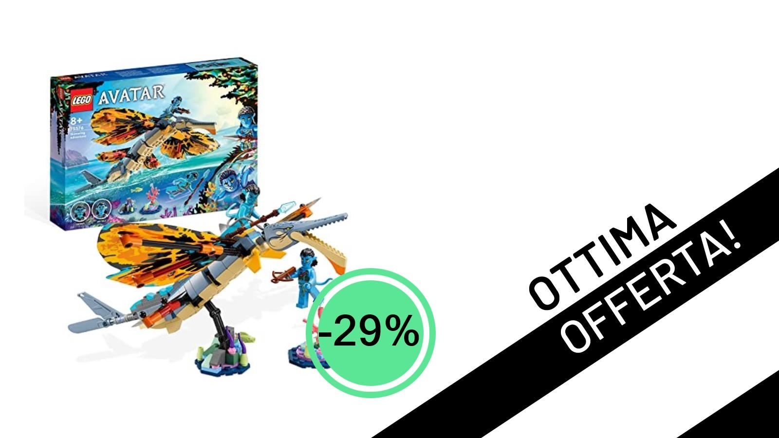 Vola su Pandora! Il LEGO Avatar L’Avventura di Skimwing a un prezzo incredibile: solo 25€!